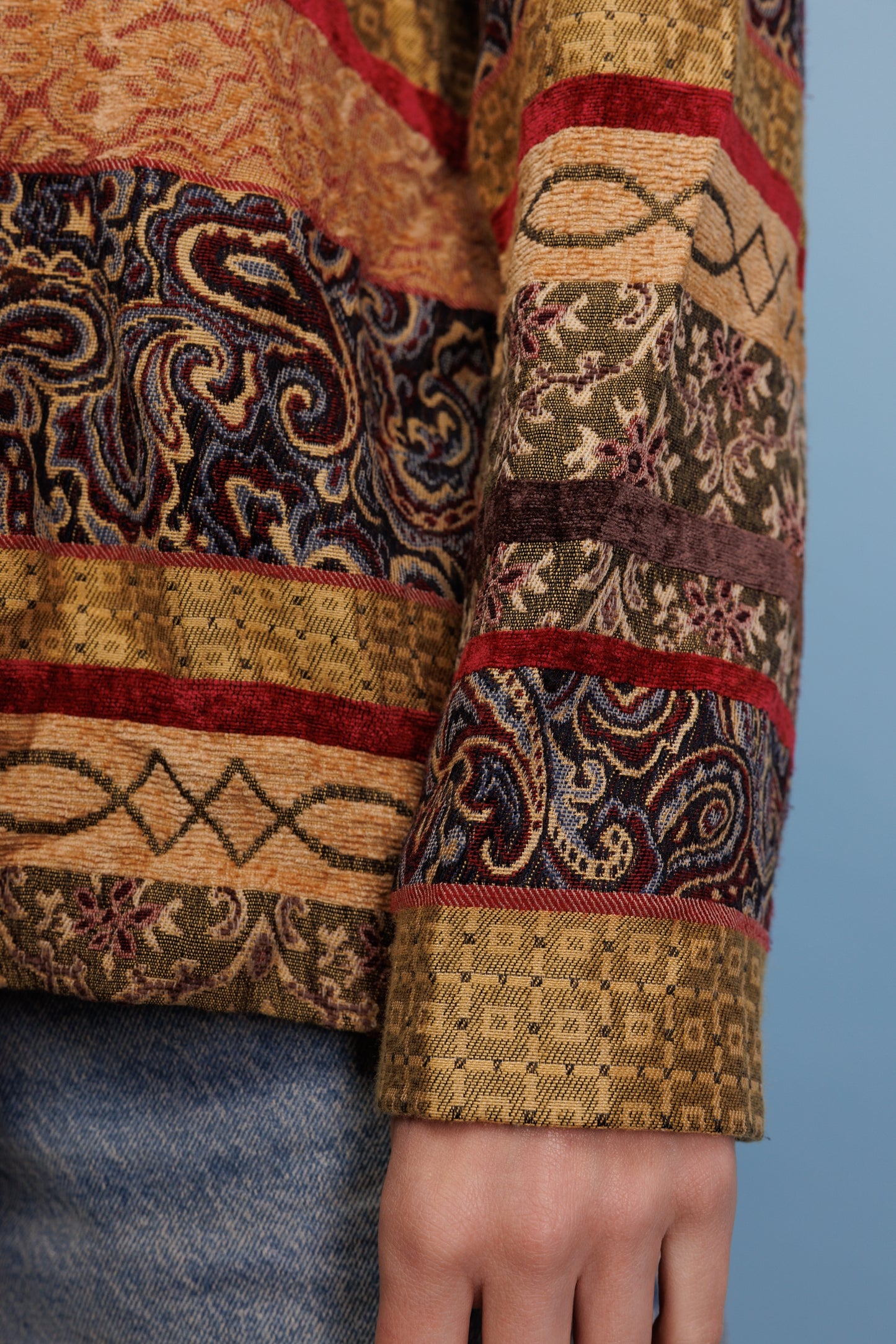 70’s Layered Patchwork Jackst S