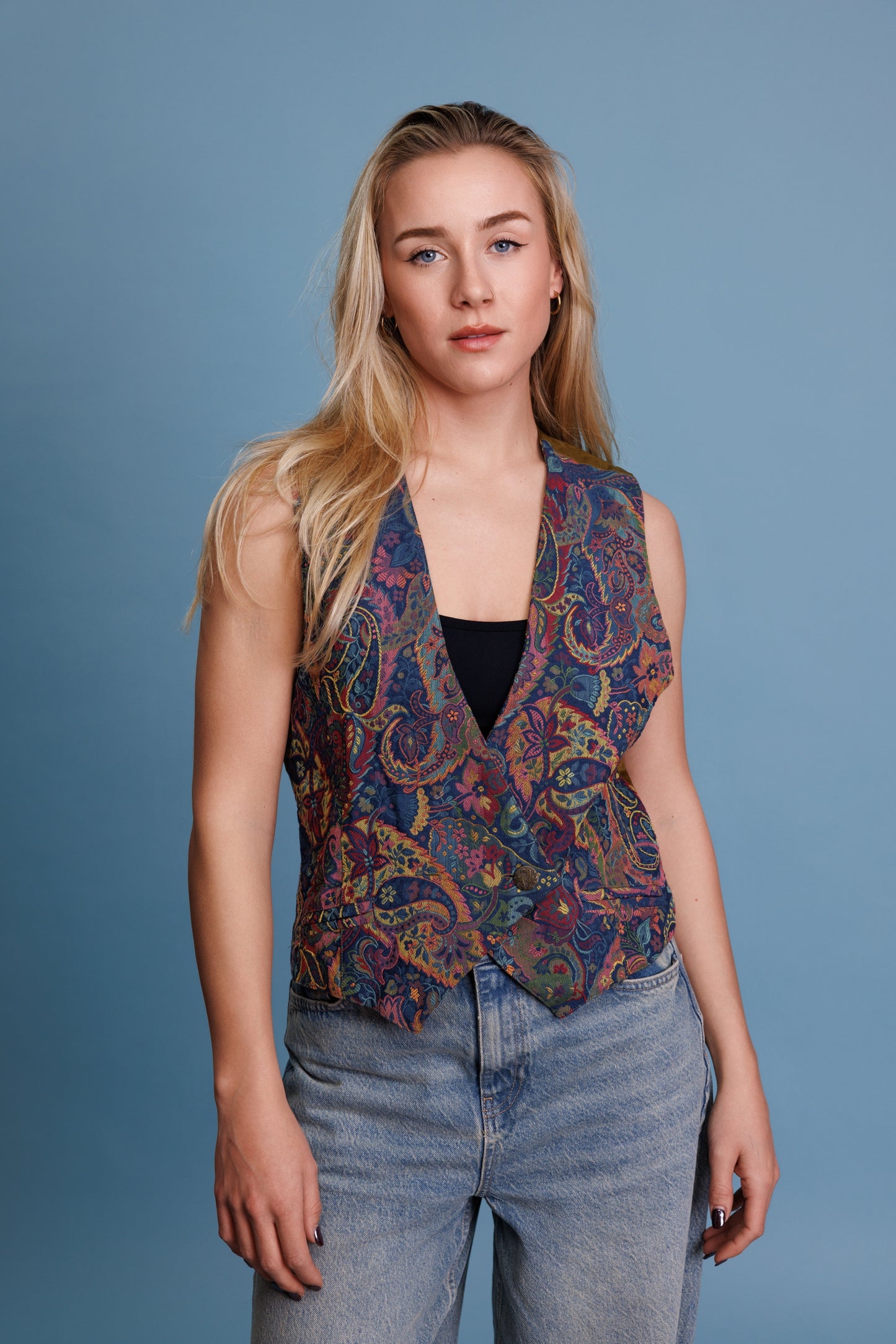 70’s Paisley Waistcoat M