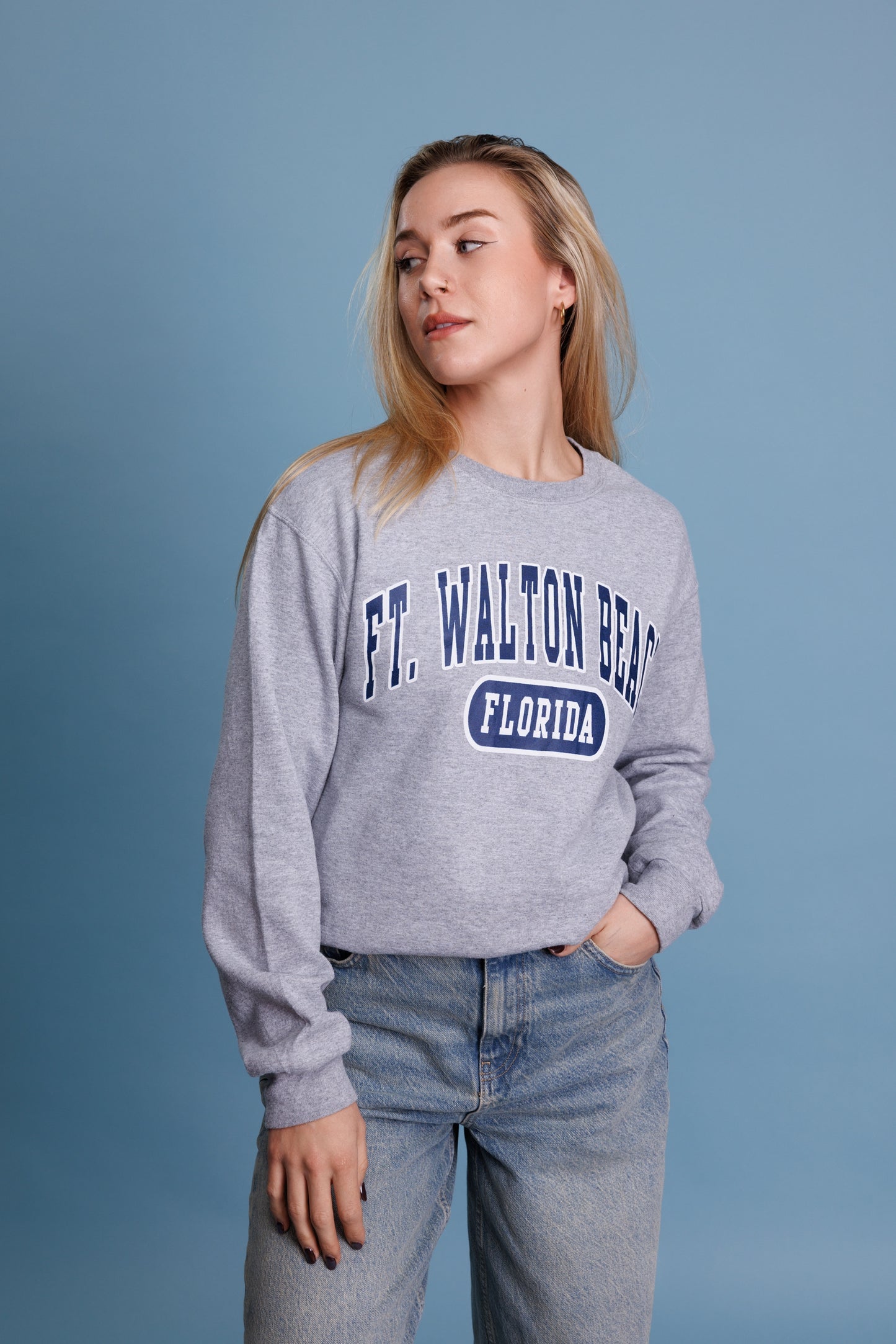 90’s Florida Grey Crewneck S/M