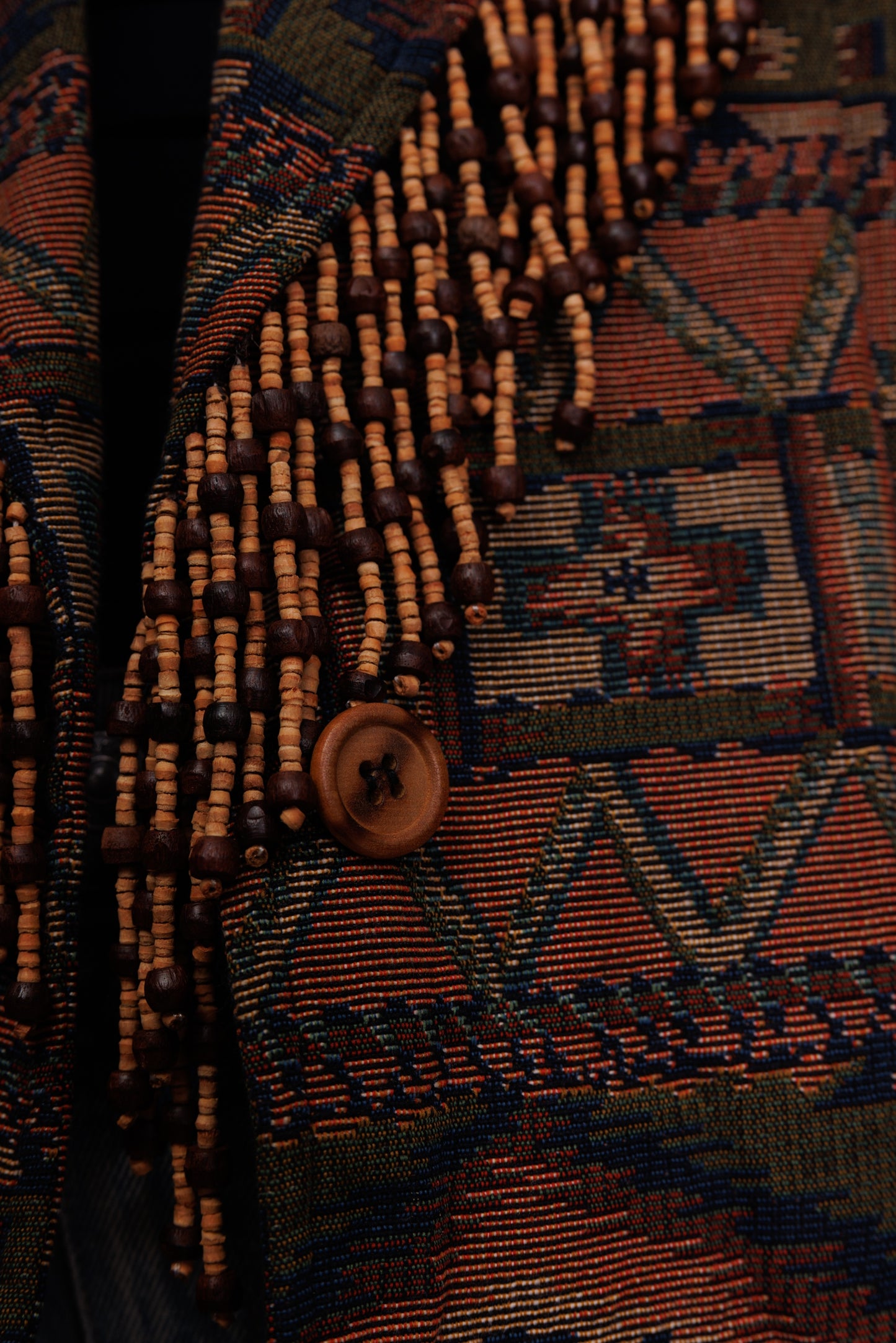 70’s Aztec Beaded Blazer M