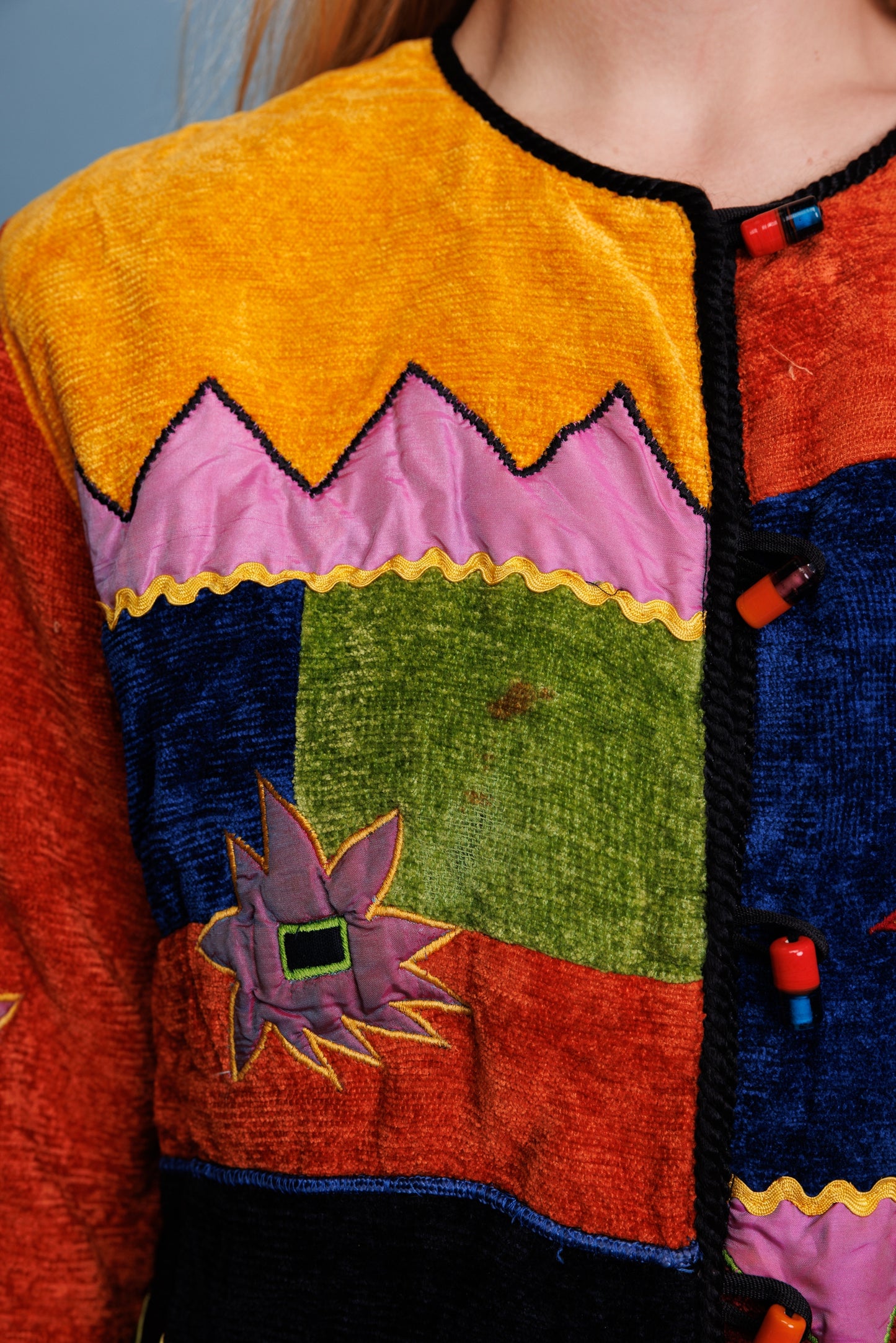 70’s Patchwork Jacket M