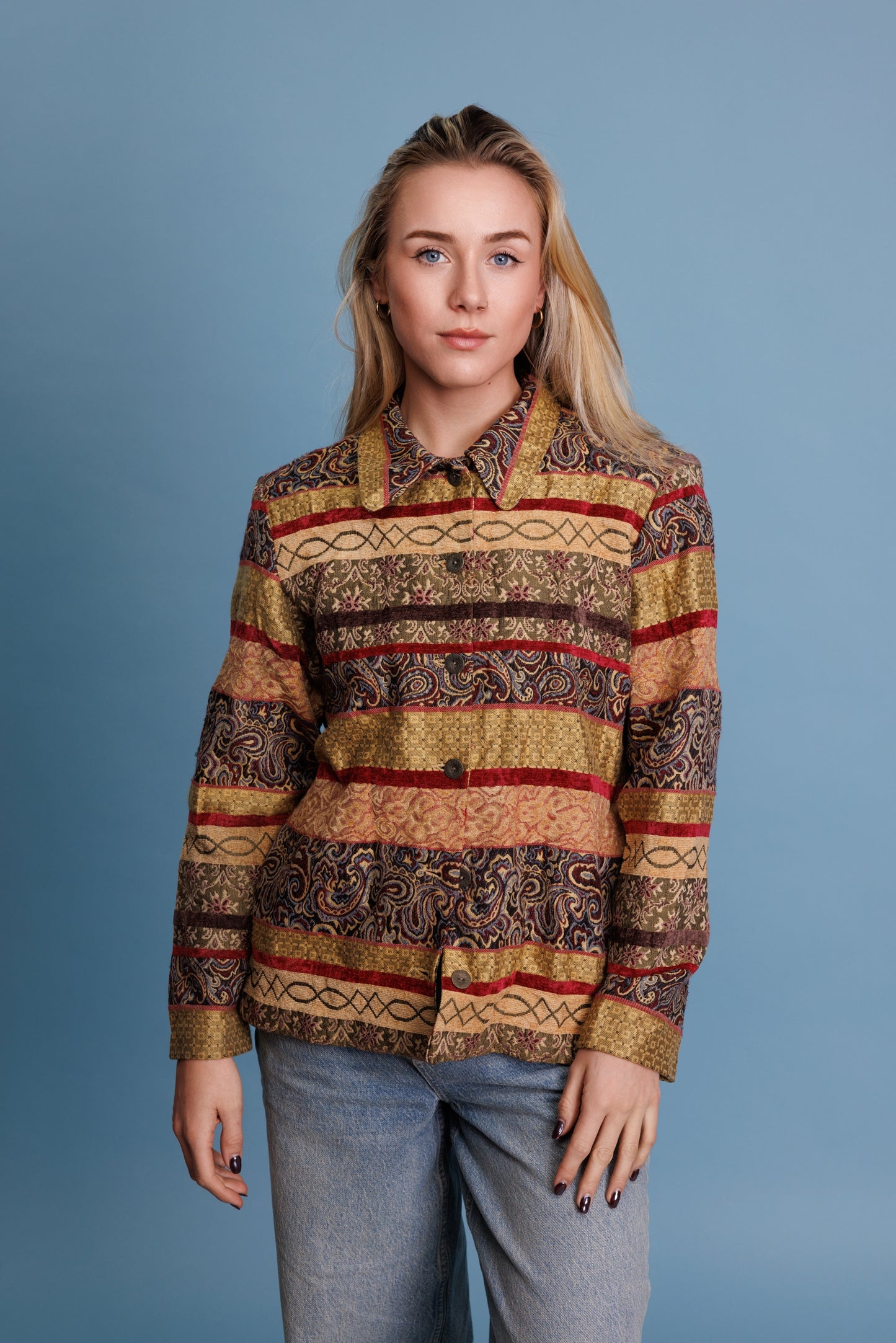 70’s Layered Patchwork Jackst S