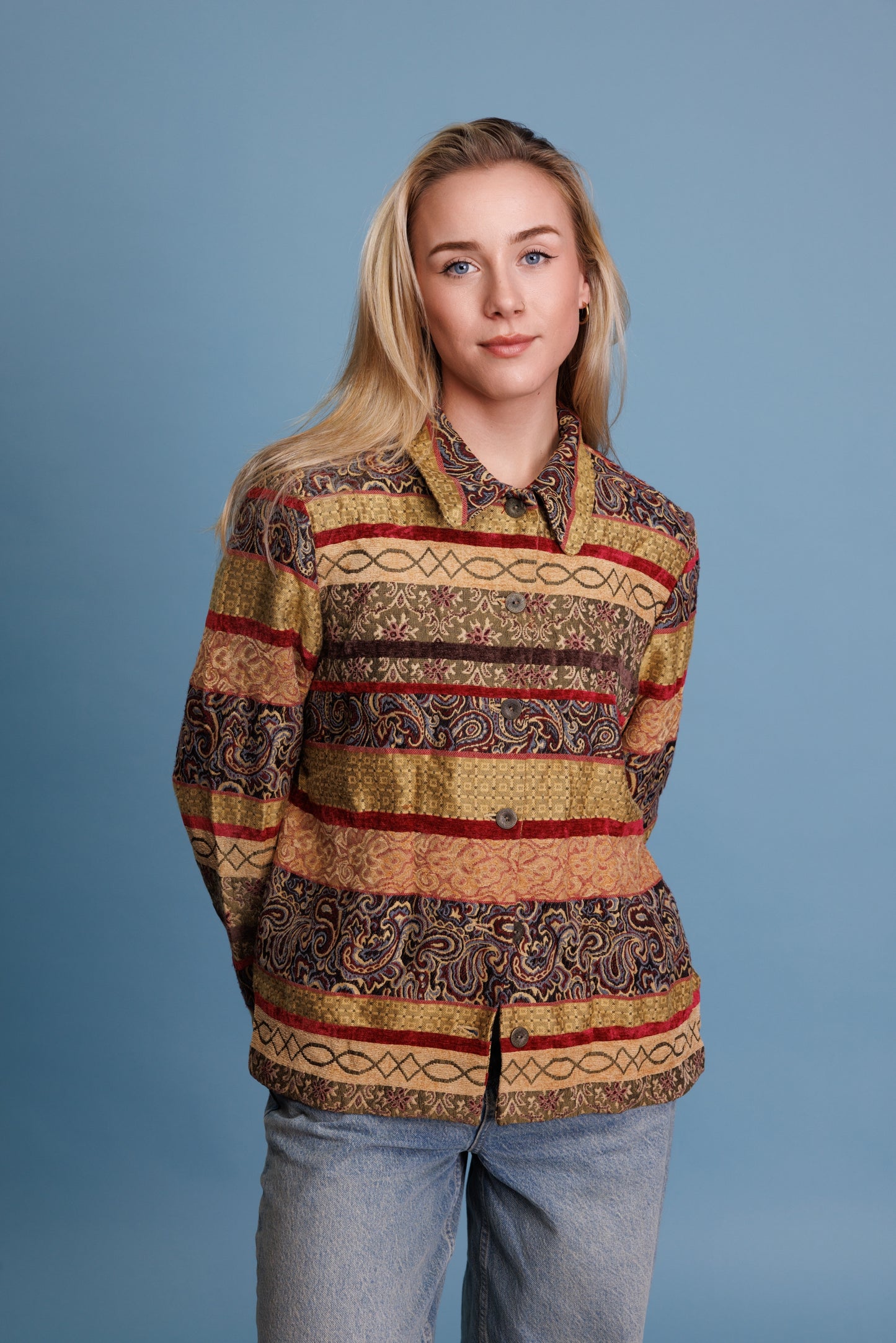 70’s Layered Patchwork Jackst S