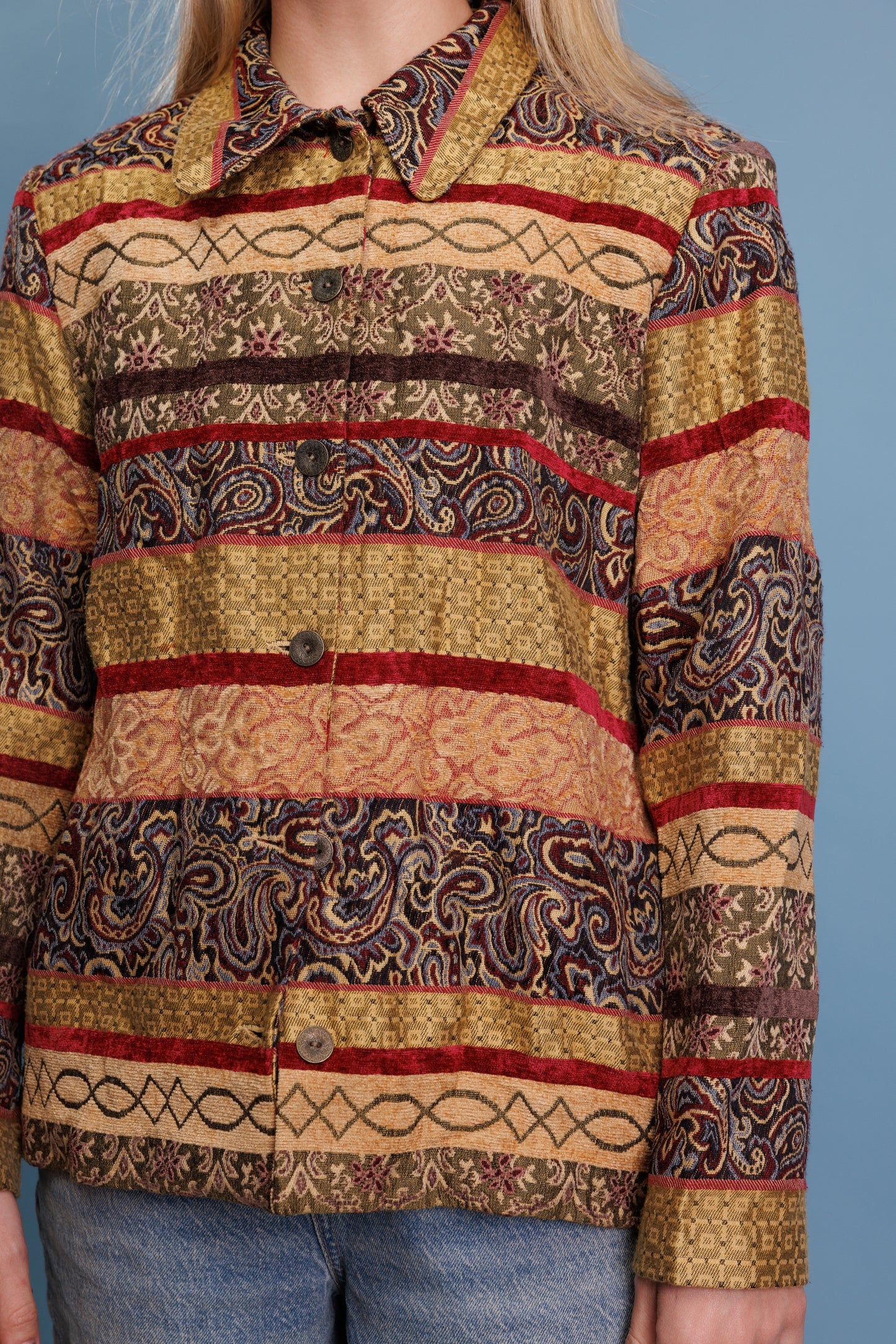 70’s Layered Patchwork Jackst S