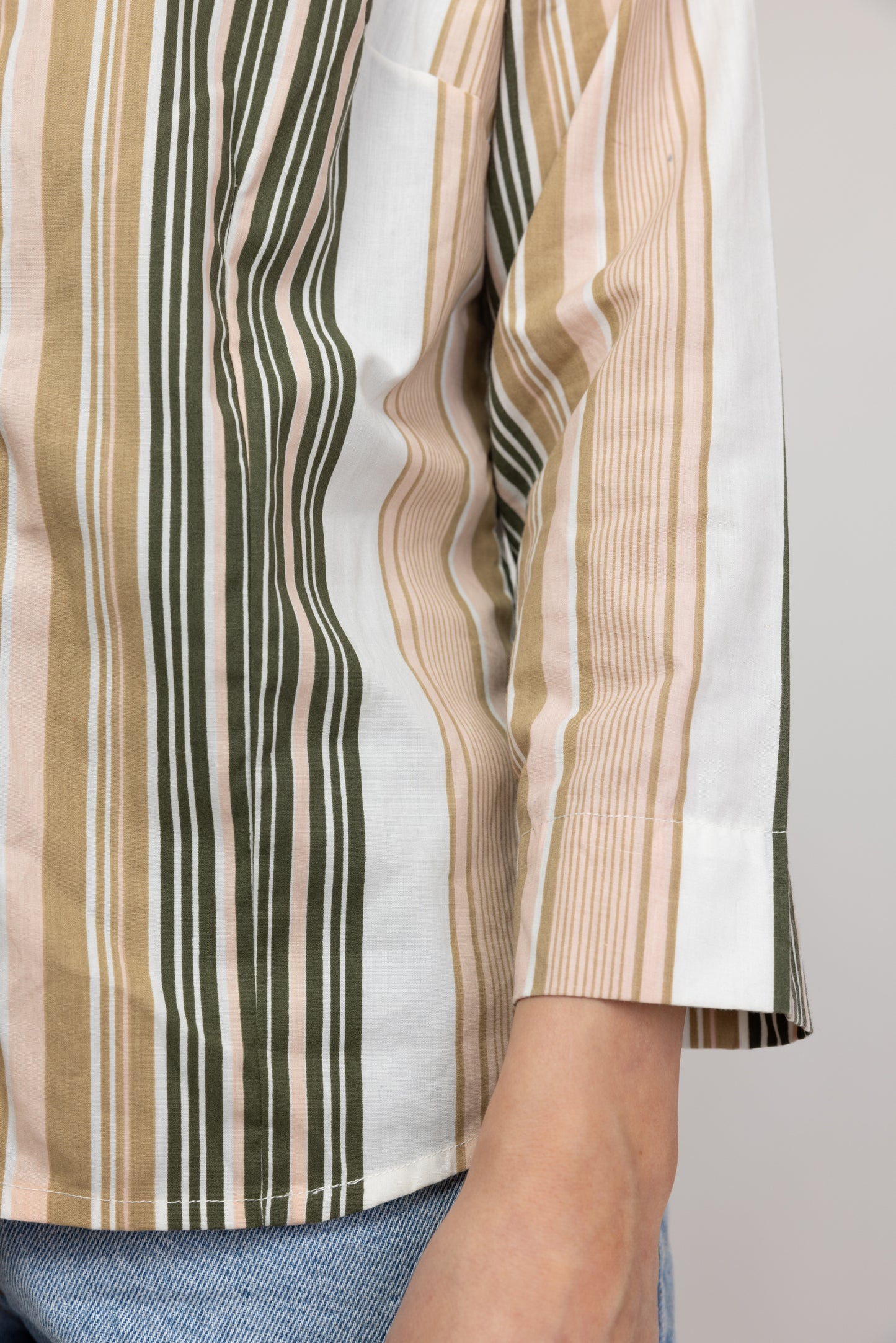 70's Striped Shirt S/M