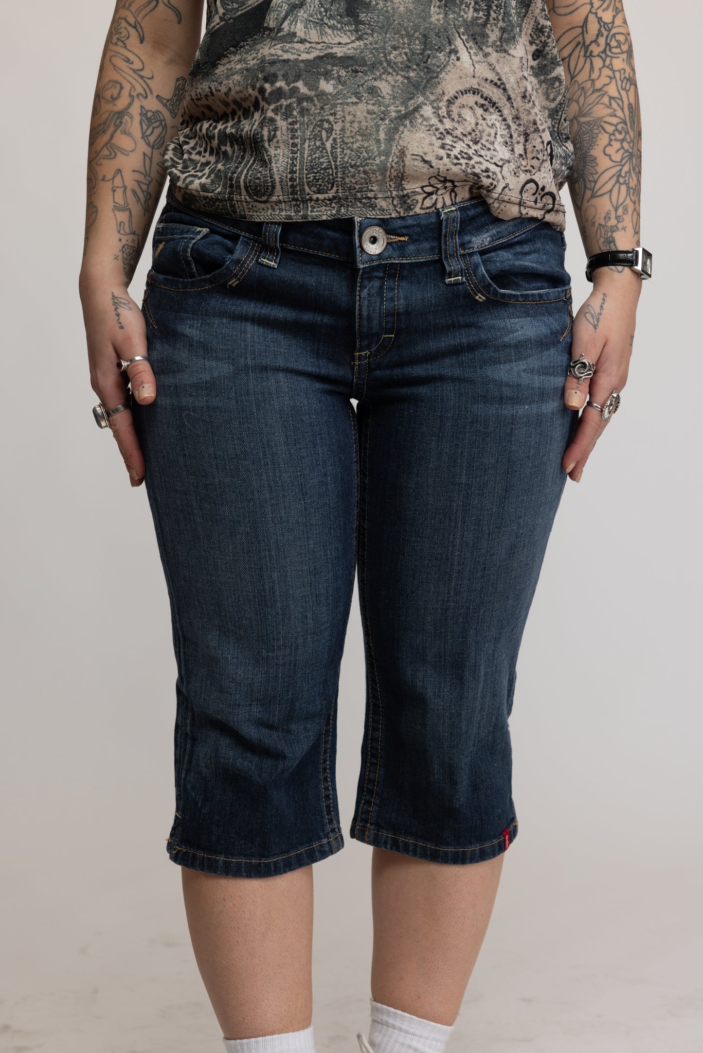 00's Denim Capri's M