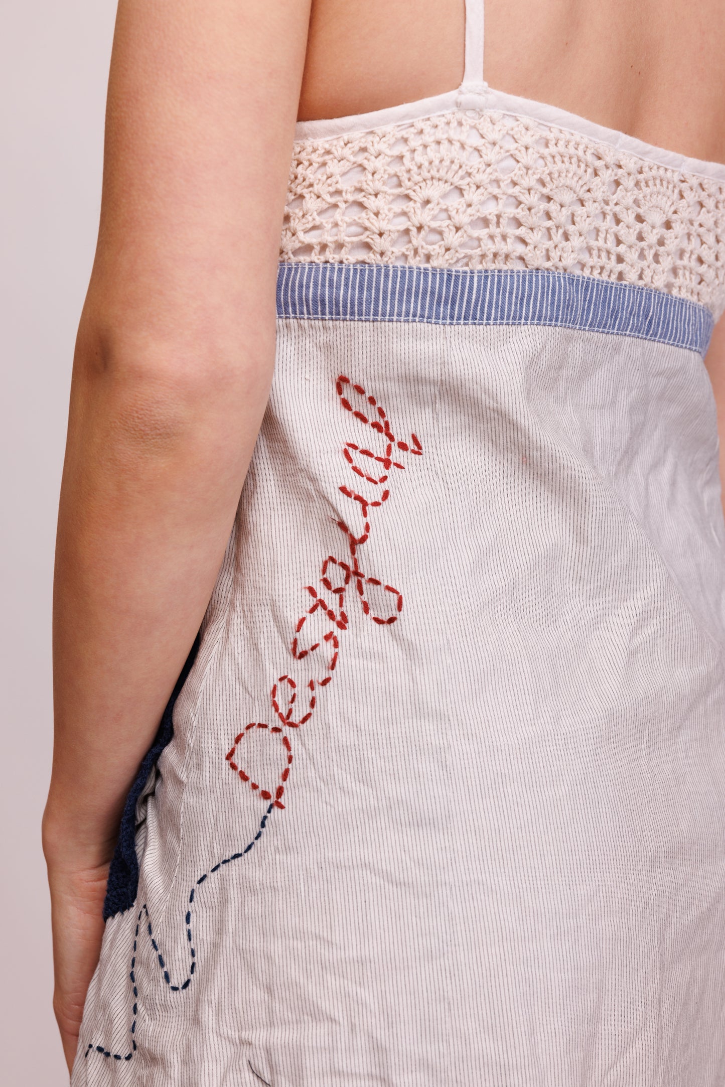 00's Cotton & Crochet Dress S