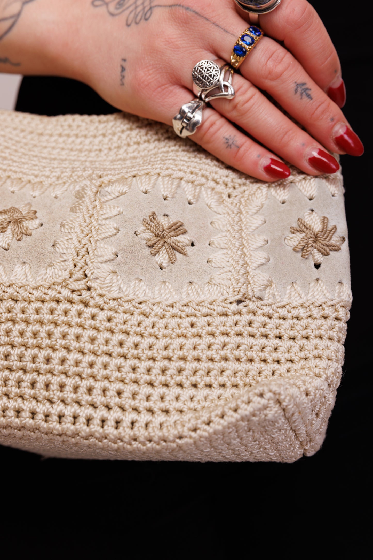 70's Crochet Side bag