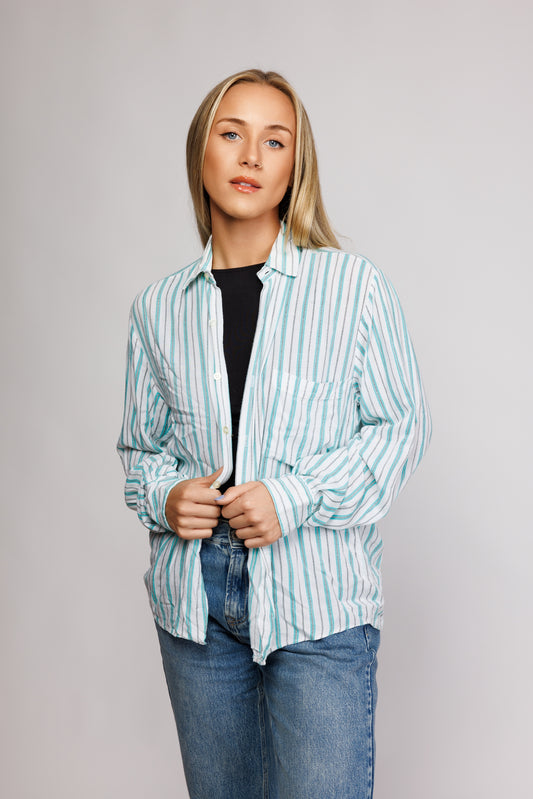 90's Striped Shirt S/M