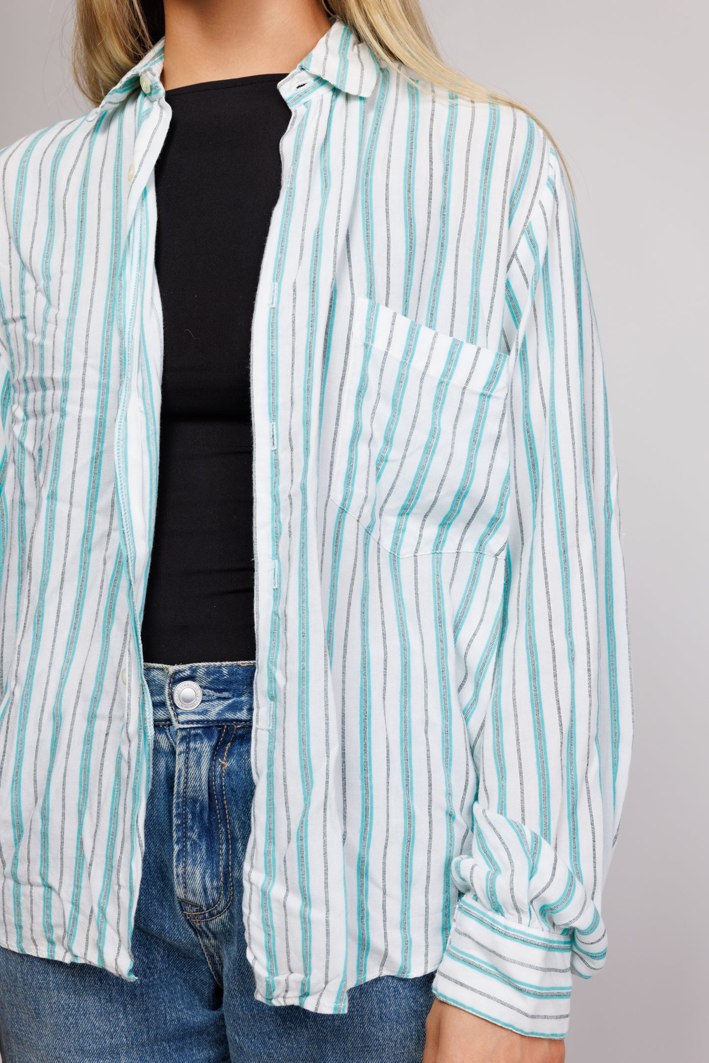 90's Striped Shirt S/M