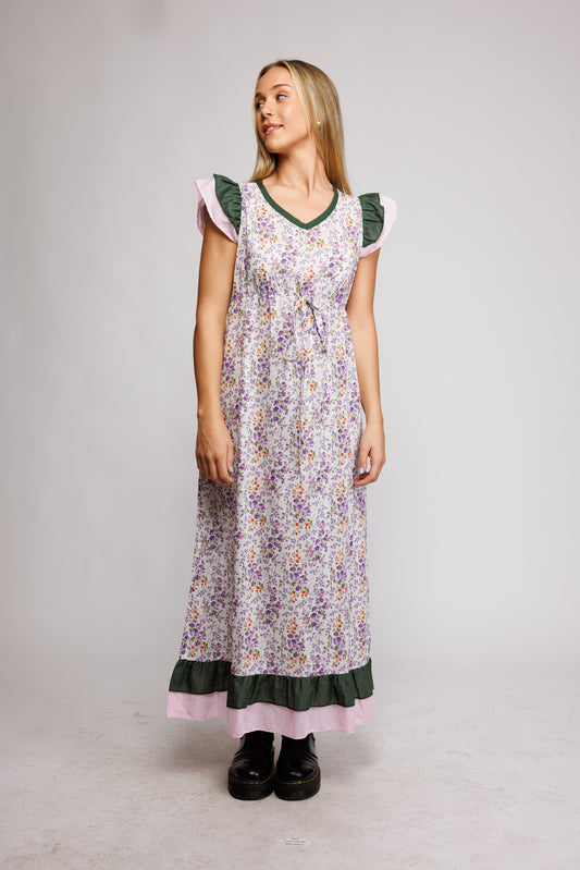 1970's Prarie Maxi Dress S/M