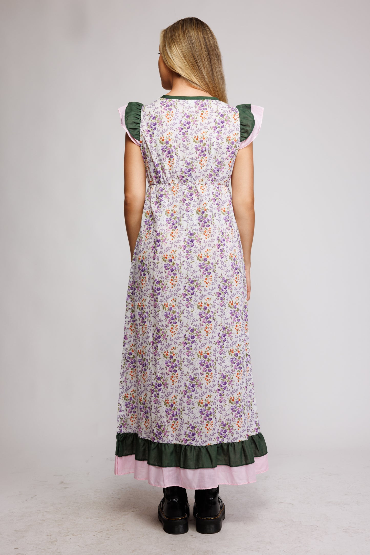 1970's Prarie Maxi Dress S/M