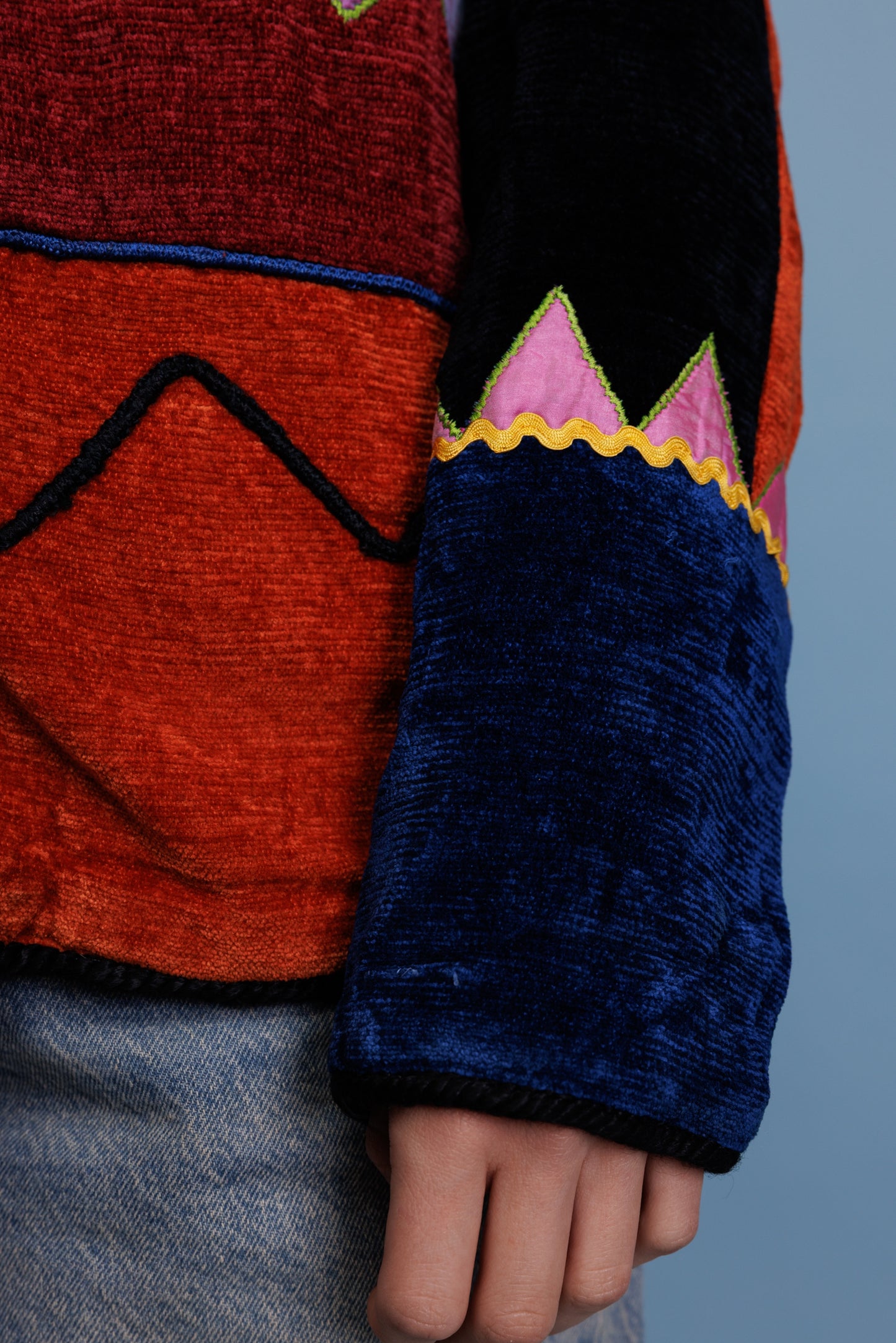 70’s Patchwork Jacket M