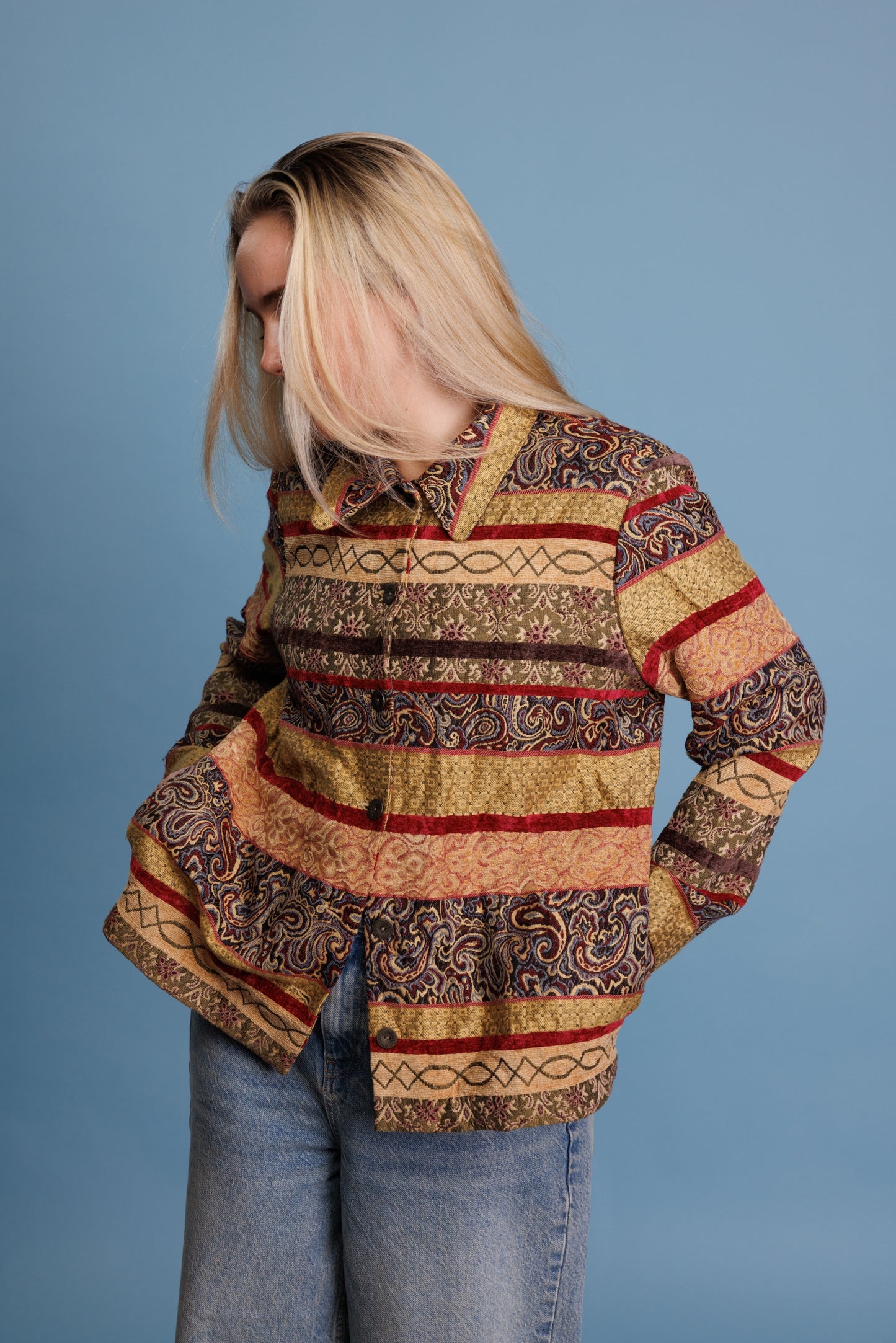70’s Layered Patchwork Jackst S
