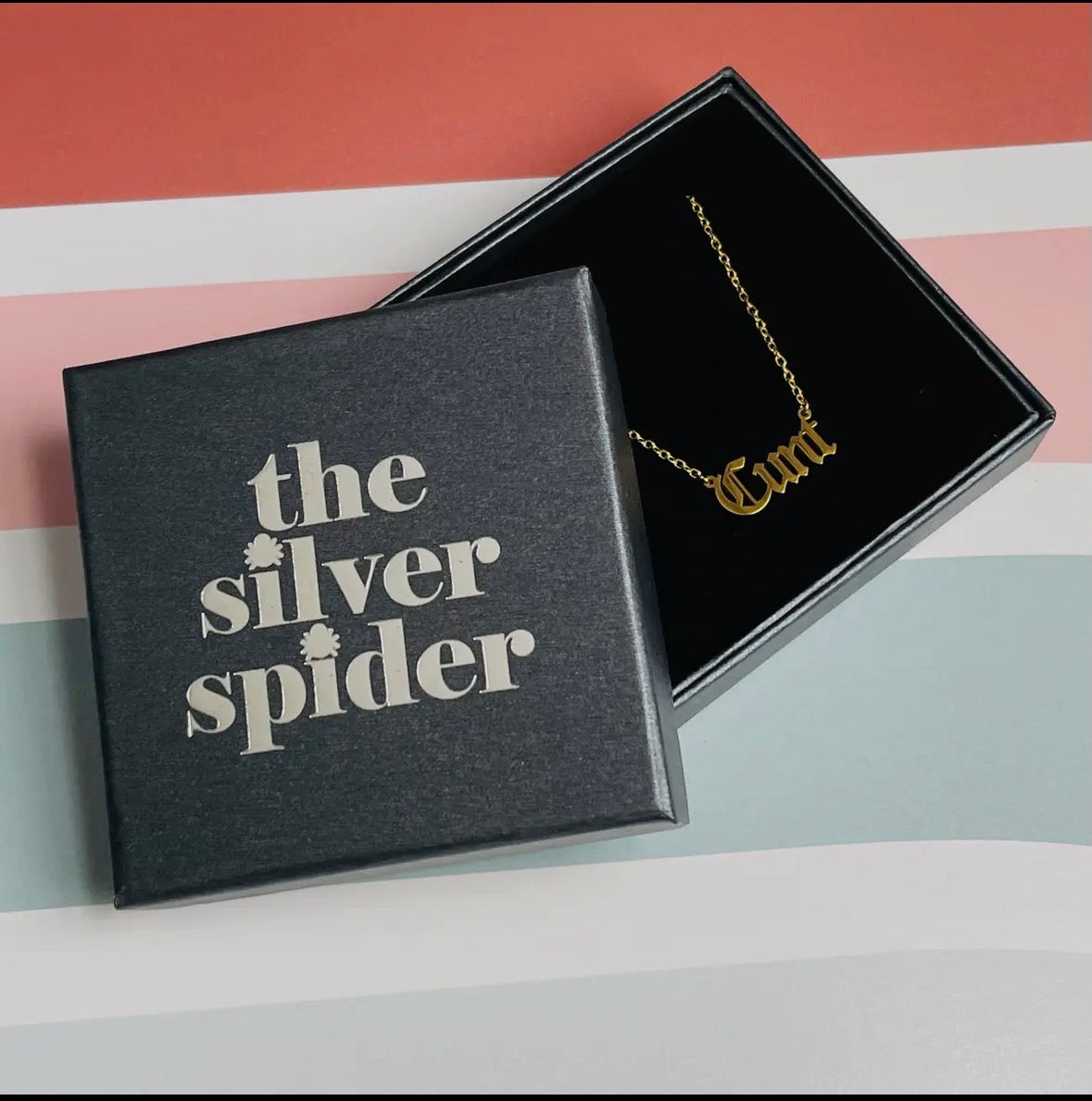 Silver Spider See You Next Tuesday Necklace