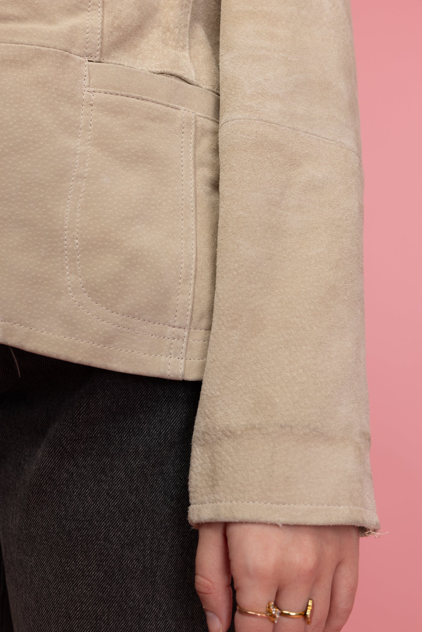 80's Suede Blazer Jacket M