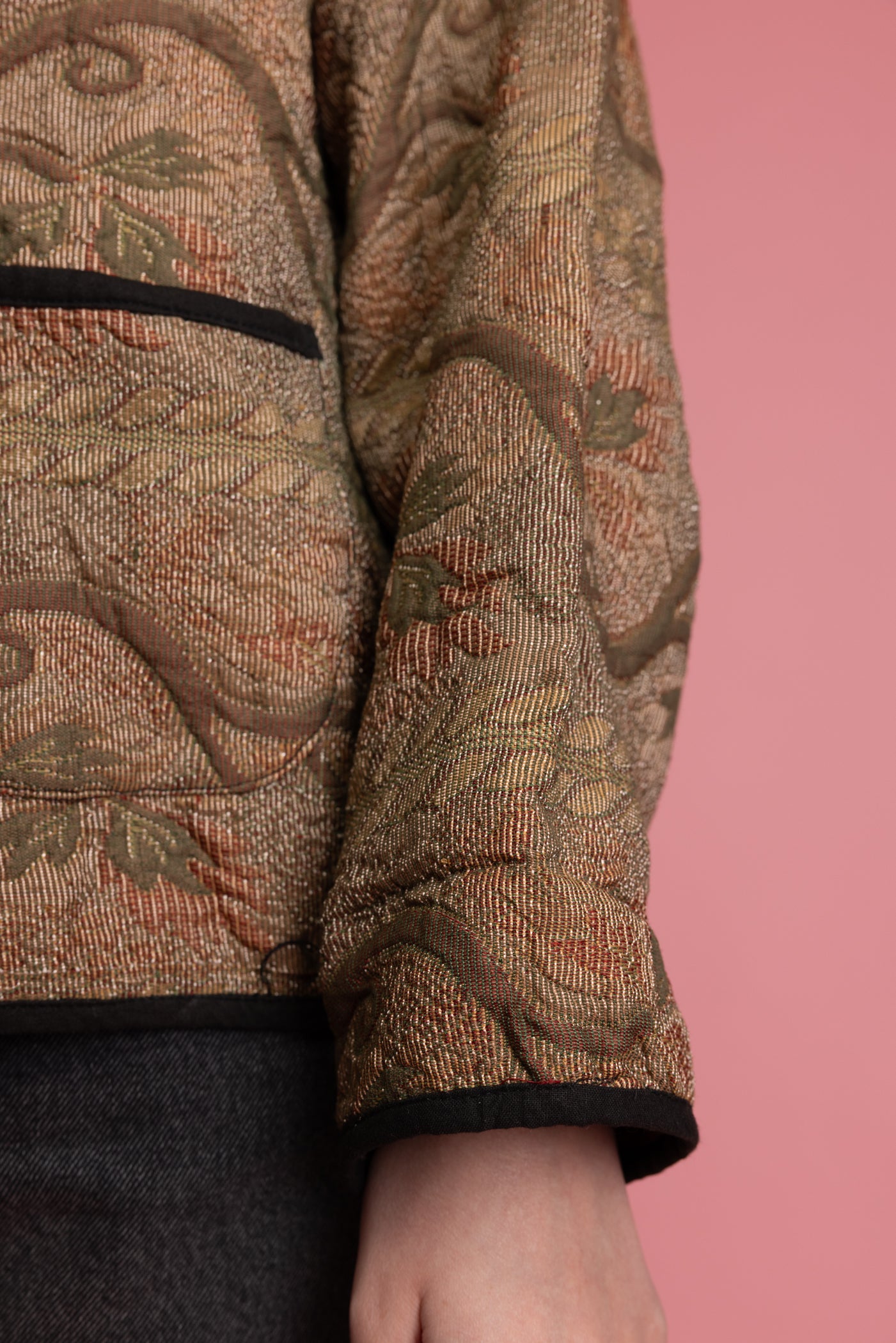 90's Floral Textured Tapestry Jacket M/L