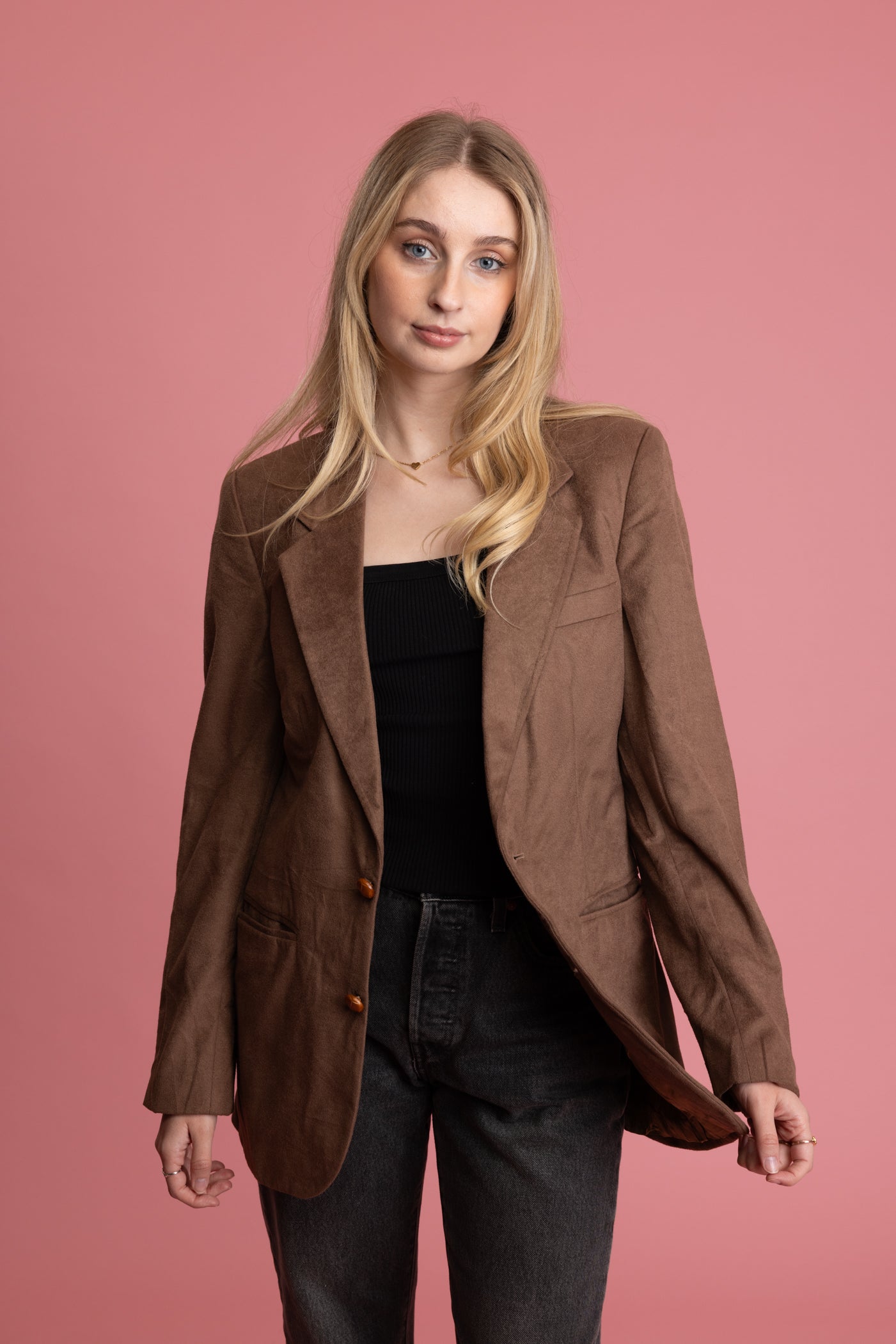 80's Brown Blazer S/M