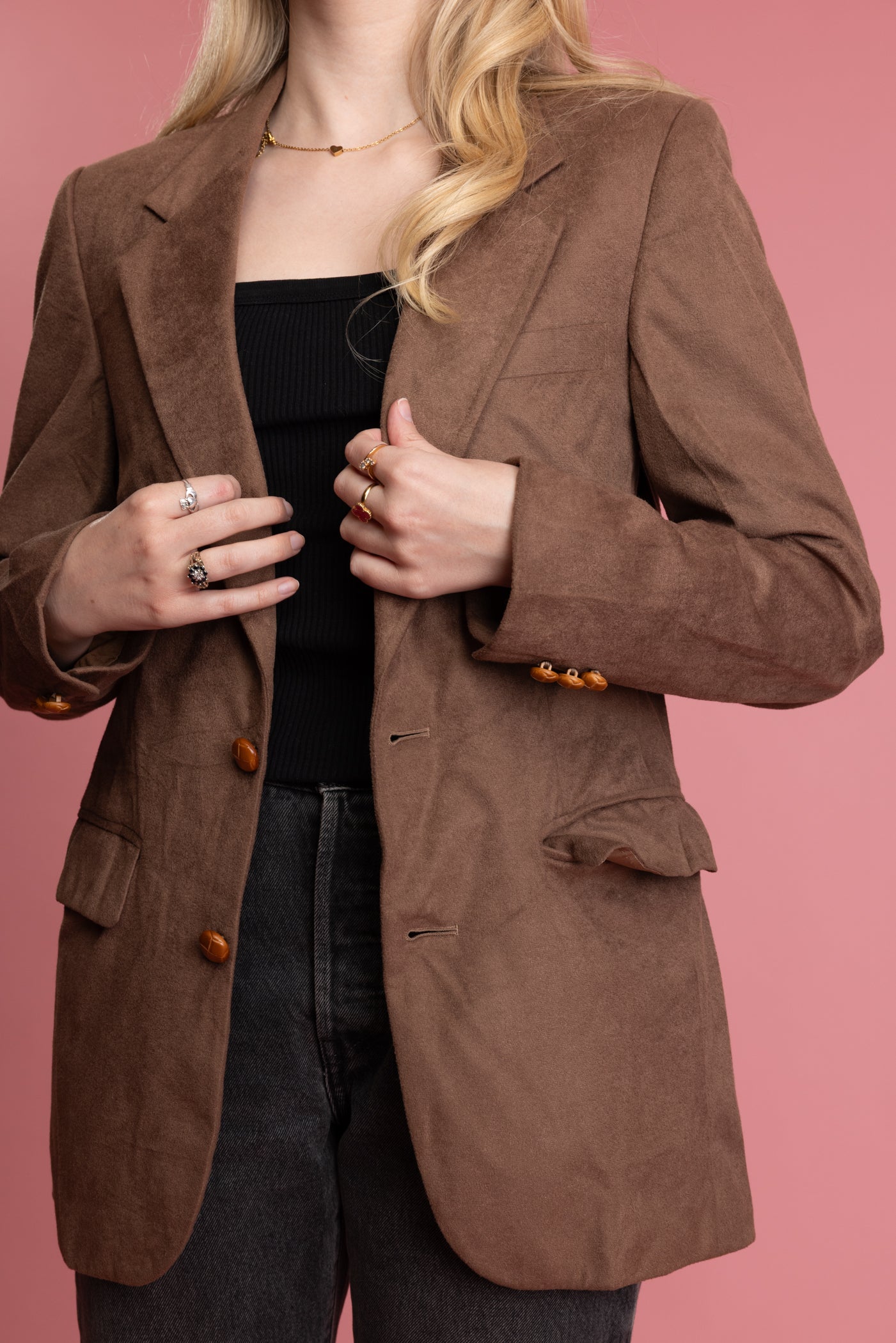 80's Brown Blazer S/M