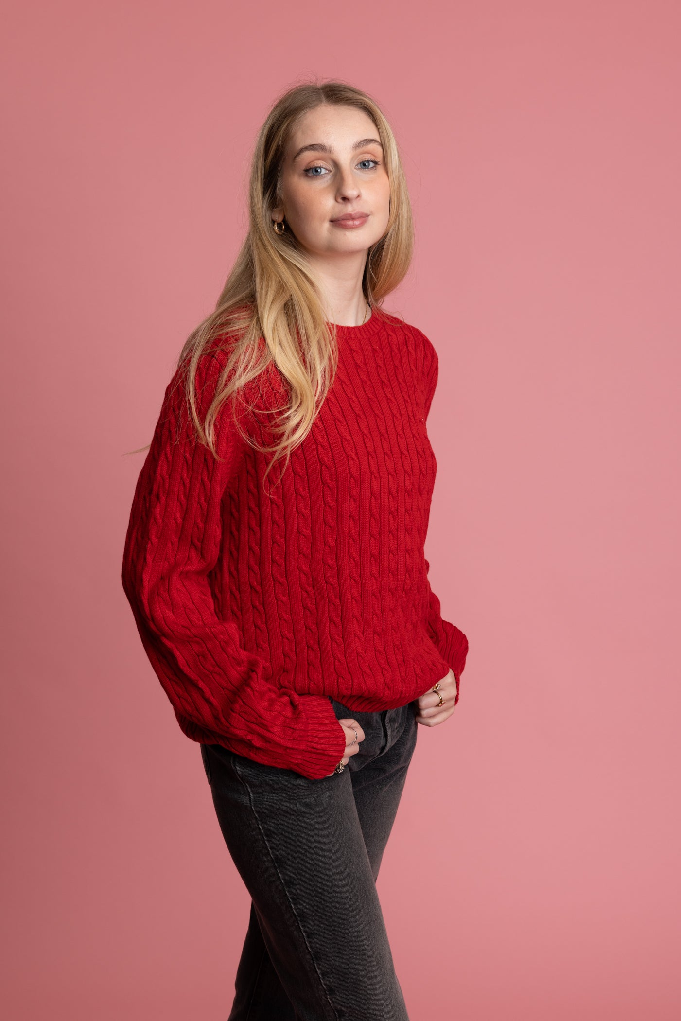 90's Ralph Lauren Cable Knit Jumper M/L