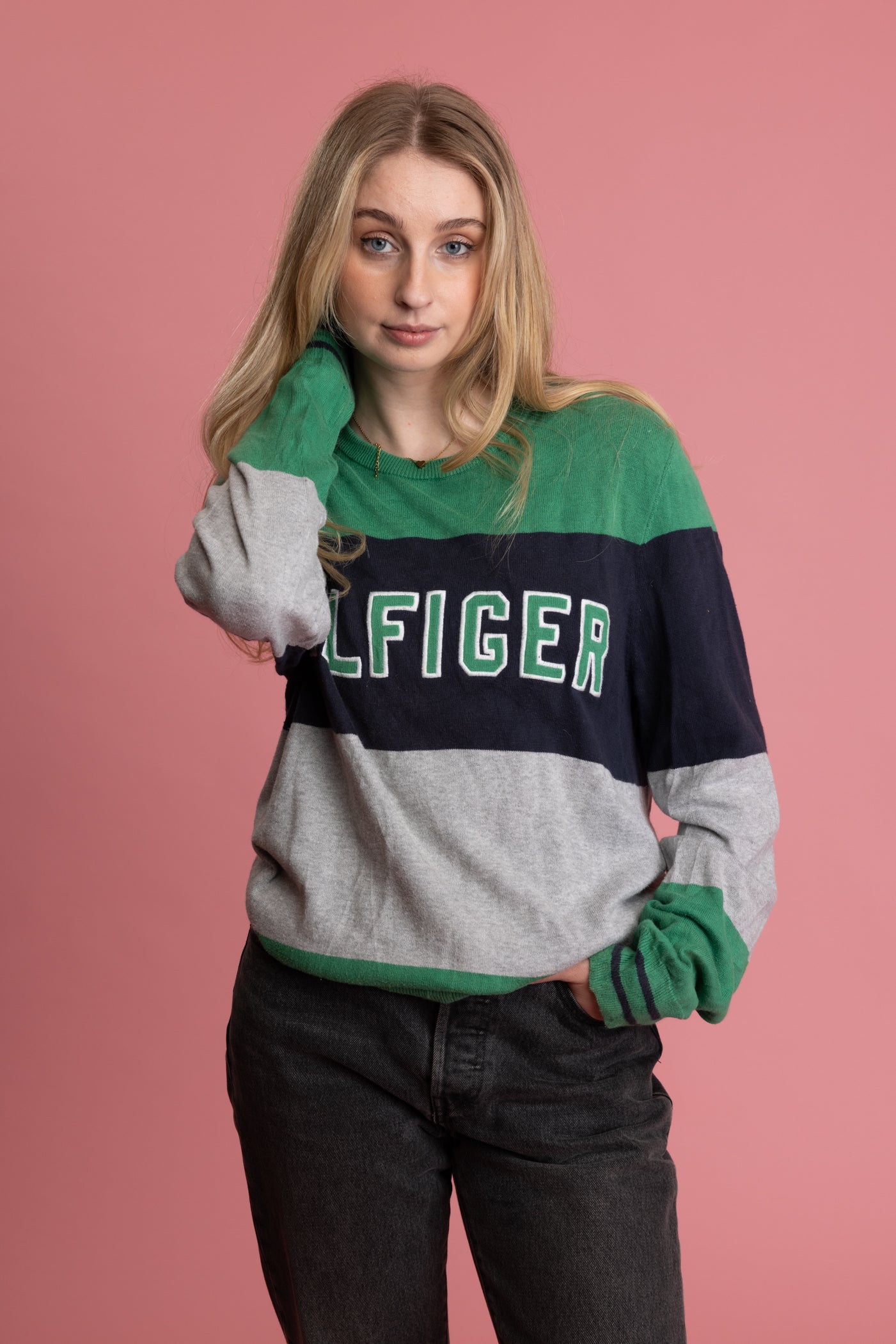 90's Tommy Hilfiger Light Knit Jumper M