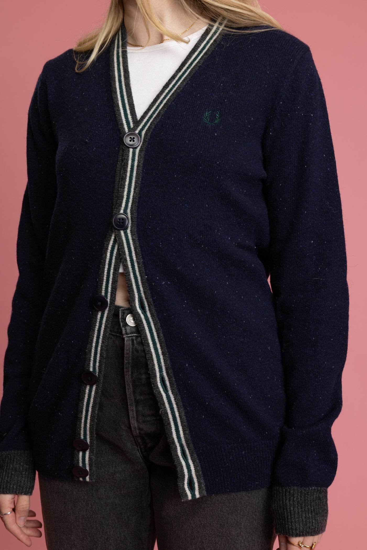 90's Fred Perry Cardigan M