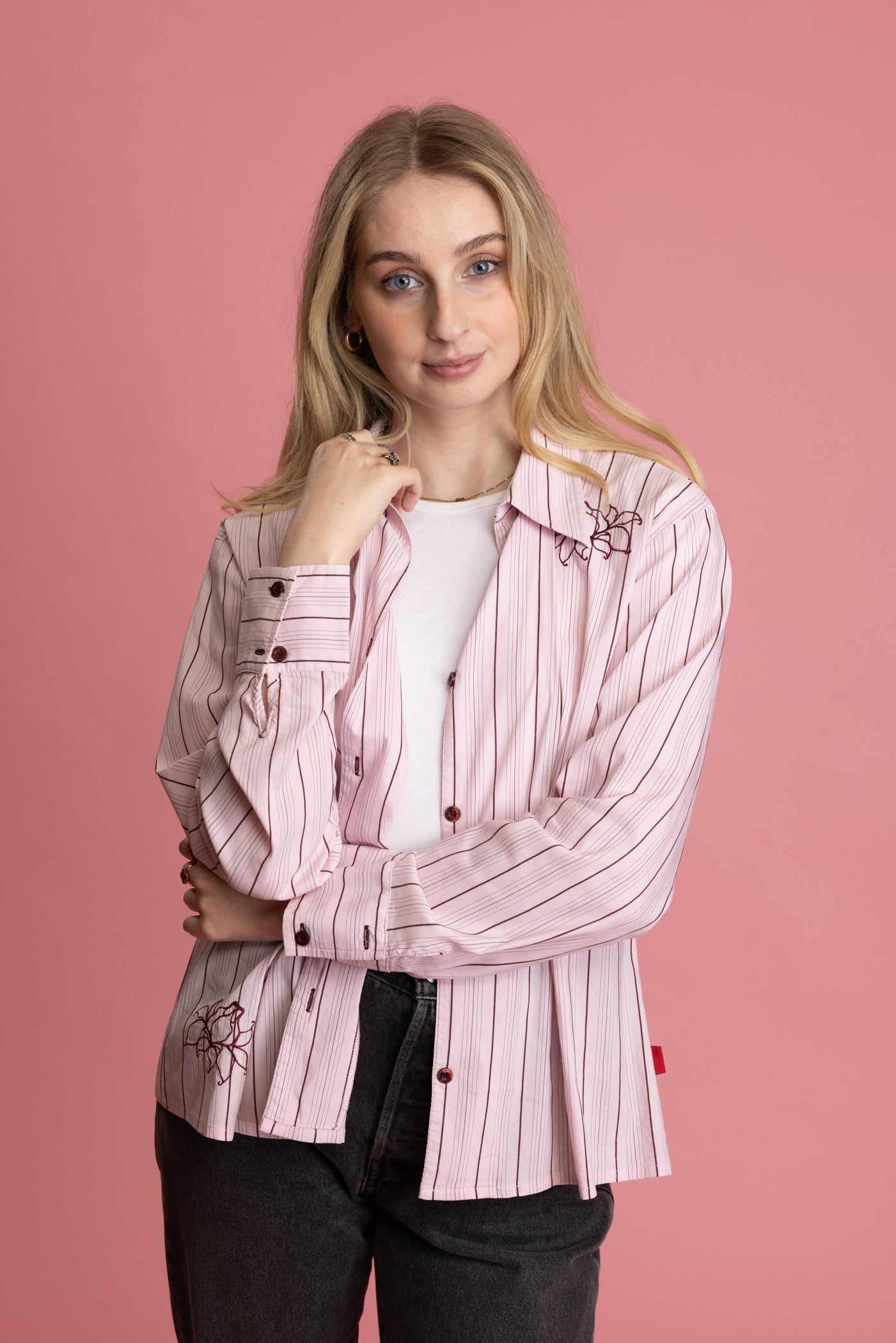 90's Striped Shirt S/M