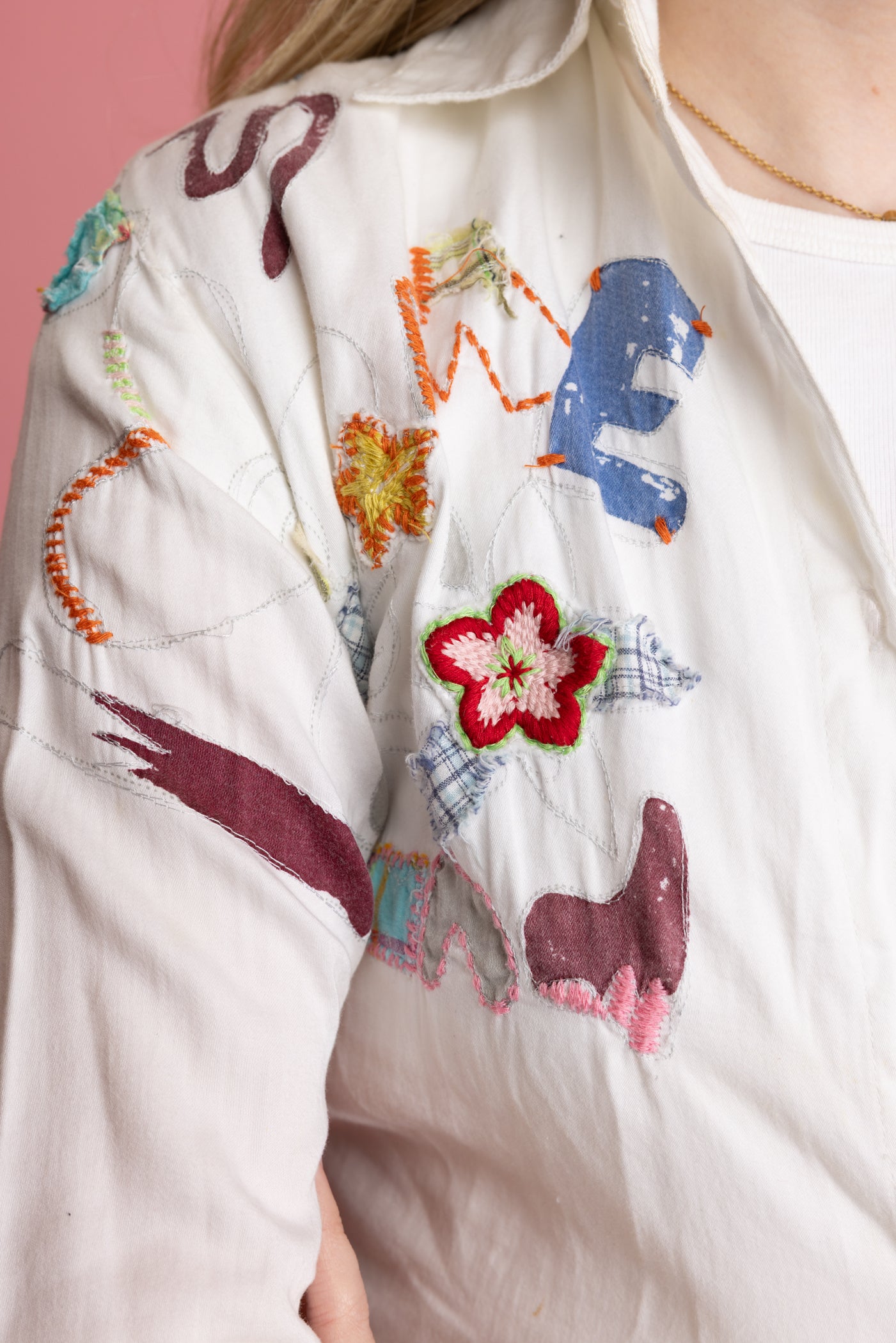 90's Desigual Embroidered Shirt S