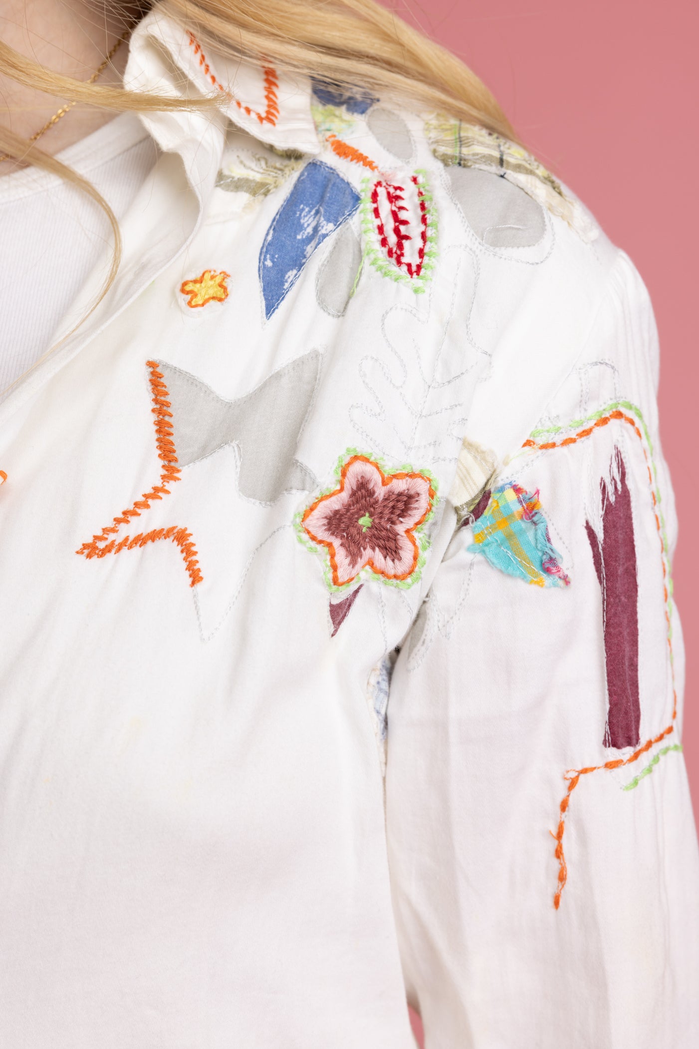 90's Desigual Embroidered Shirt S