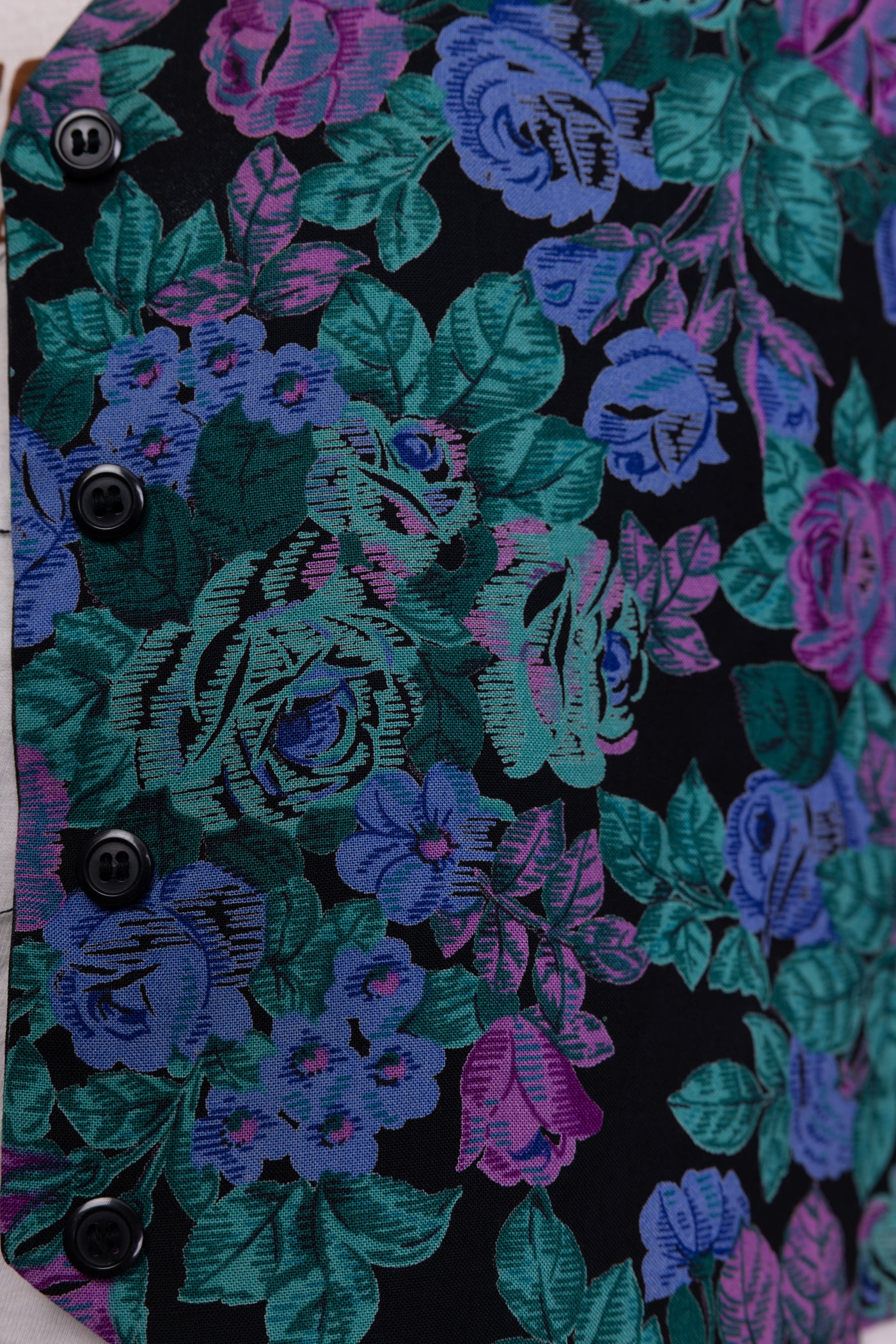 90's Microfloral Waistcoat S/M