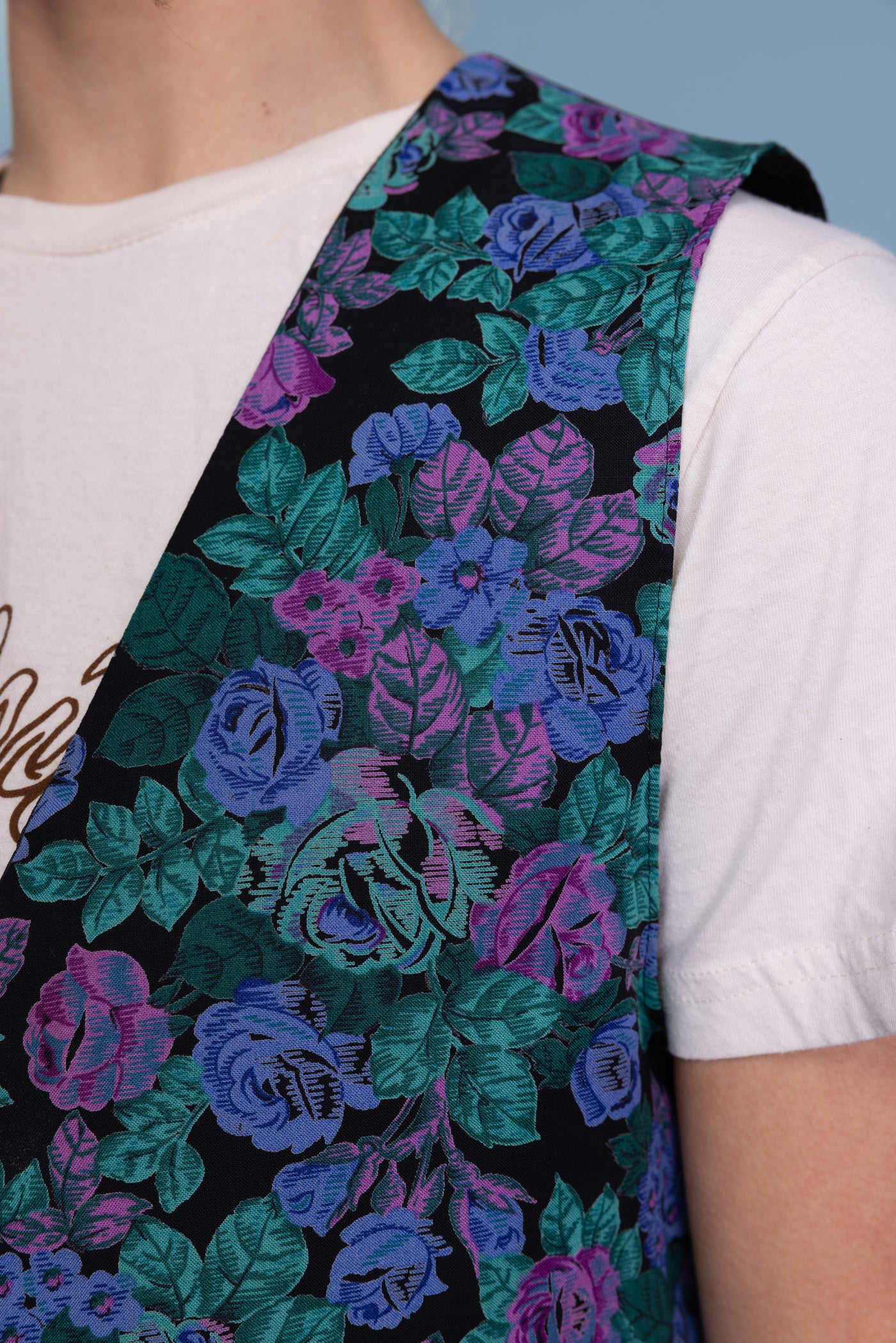 90's Microfloral Waistcoat S/M