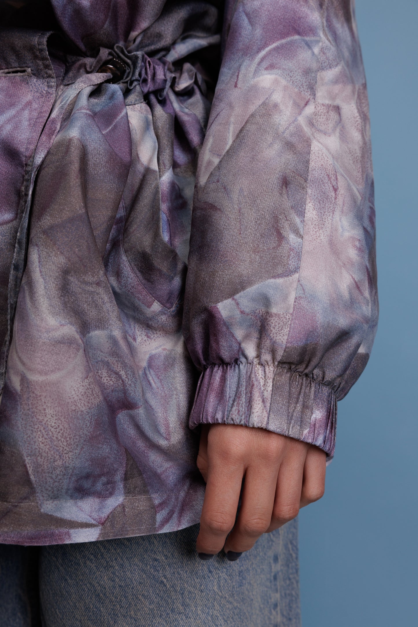 90's Pastel Lilac Rain Jaket M