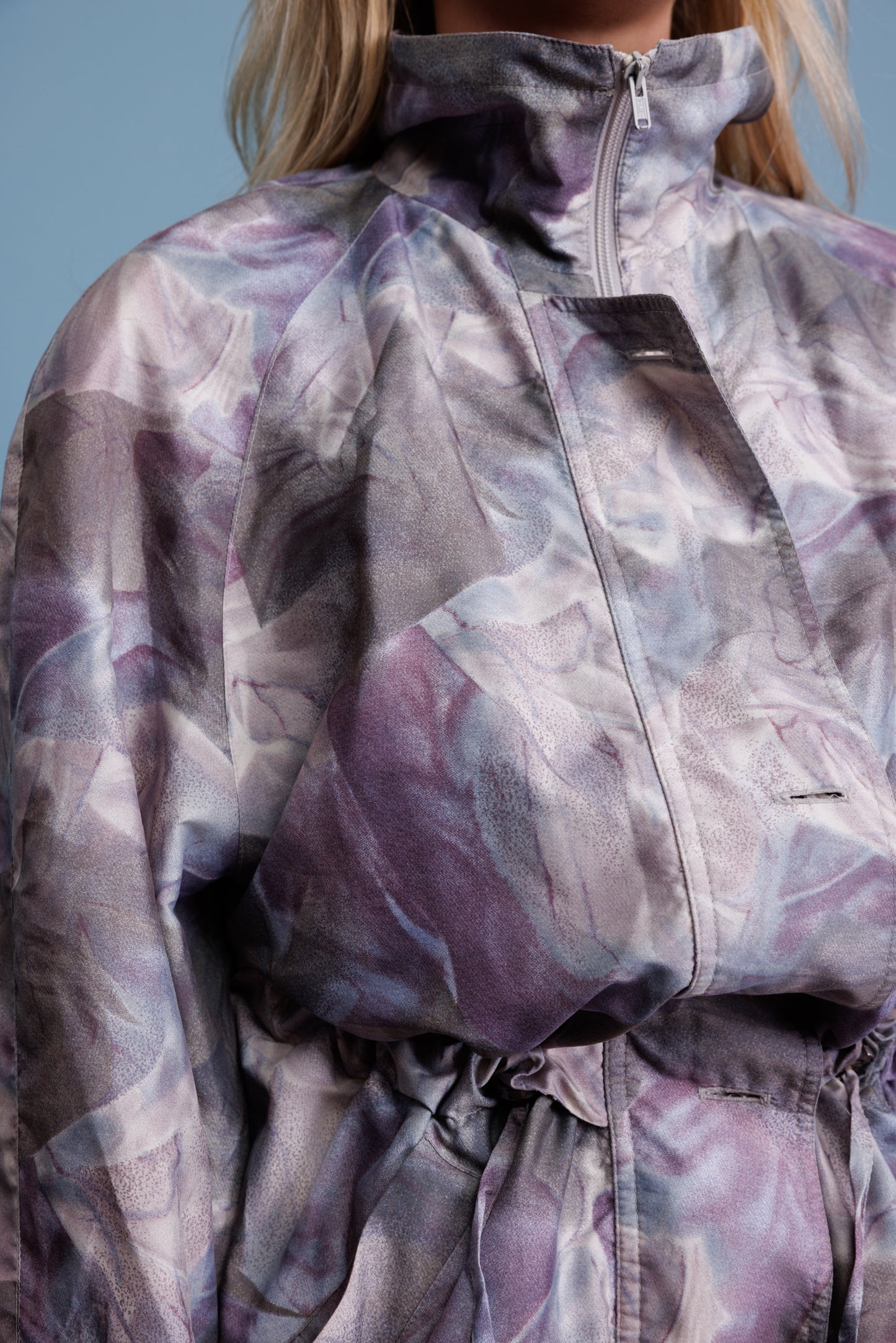 90's Pastel Lilac Rain Jaket M