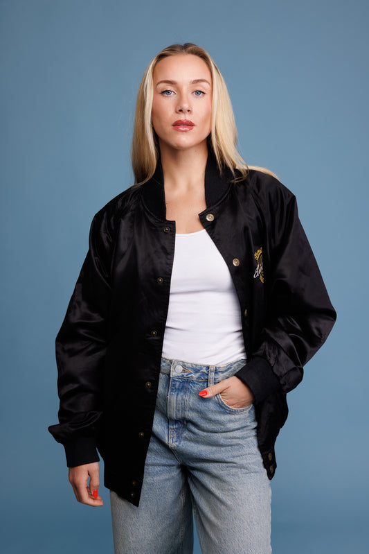 80’s Elvis Presley Satin Baseball Jacket L