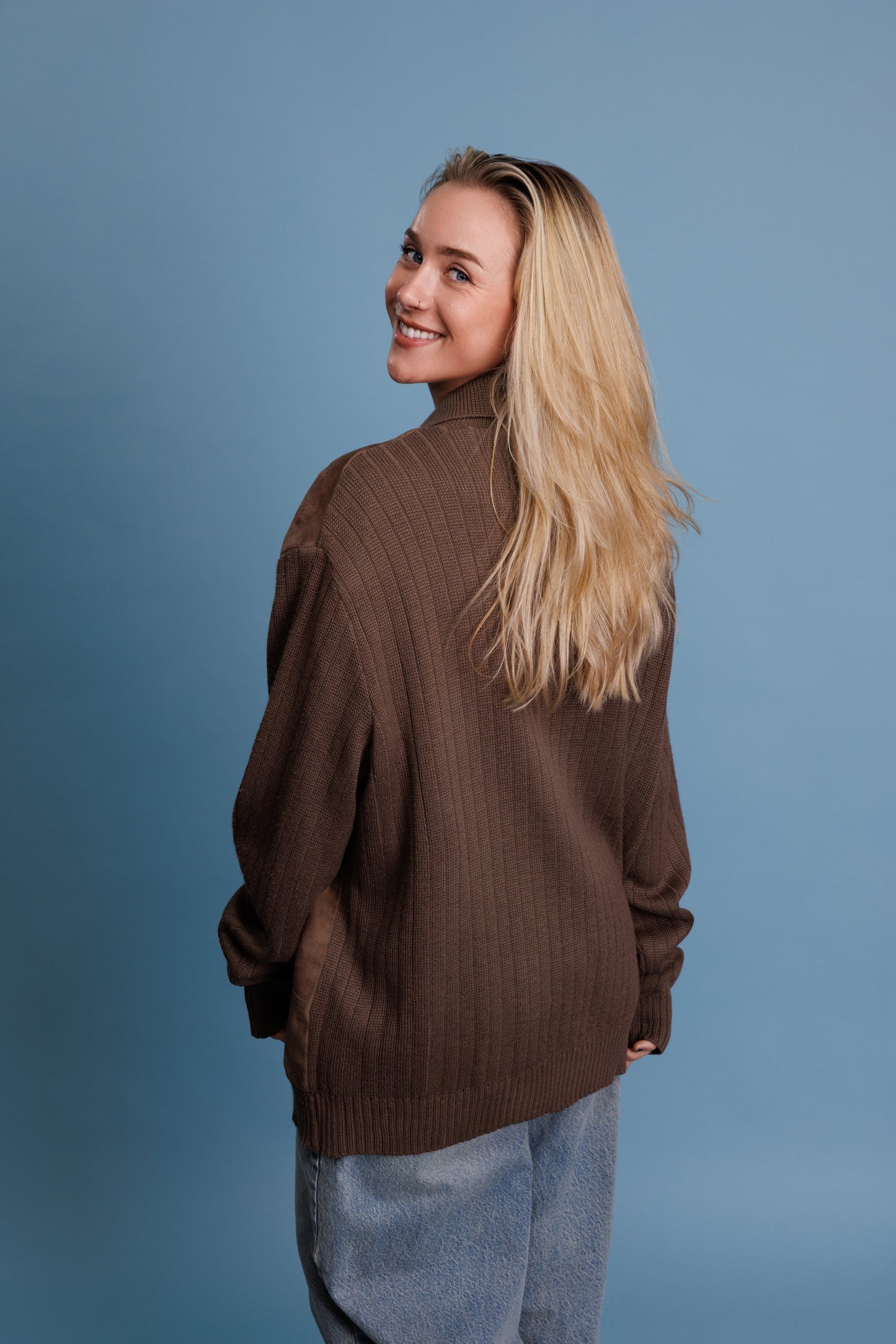 70's Suede Panelled Jacket M/L
