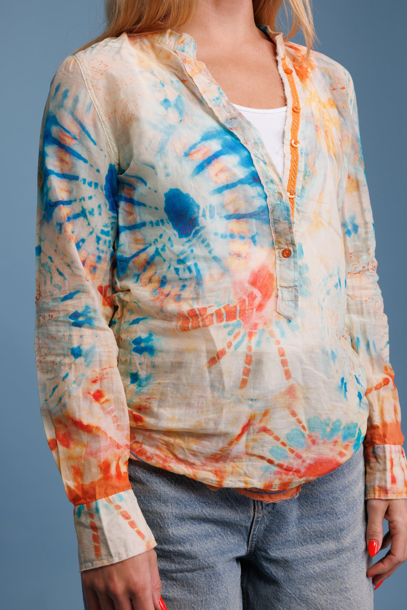 90’s Cotton Tie-Dye Top S