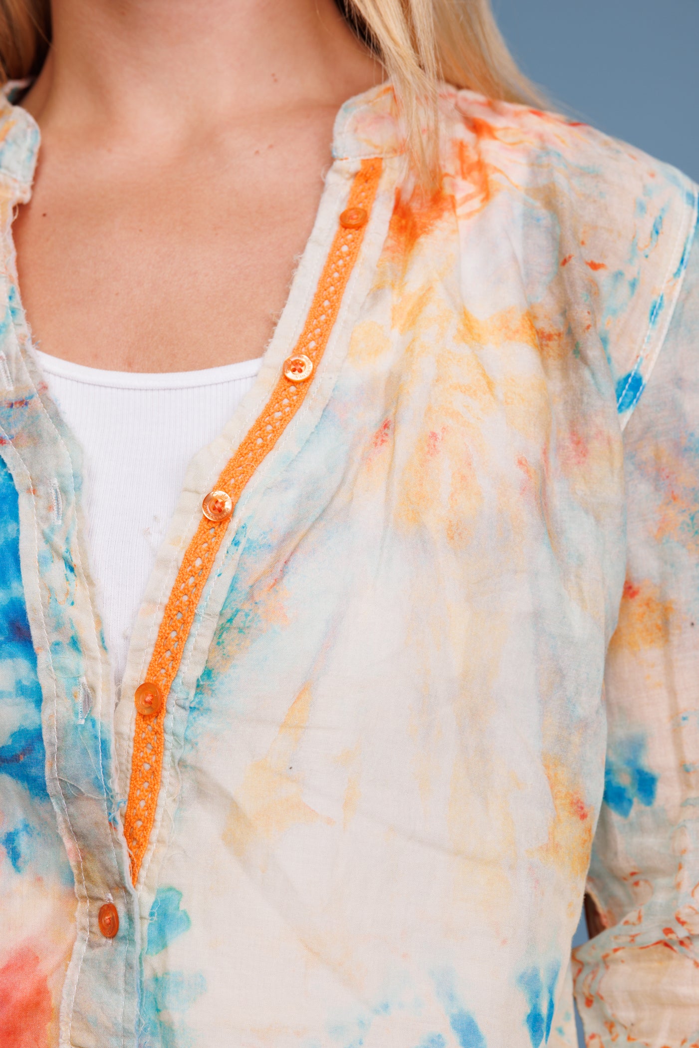 90’s Cotton Tie-Dye Top S