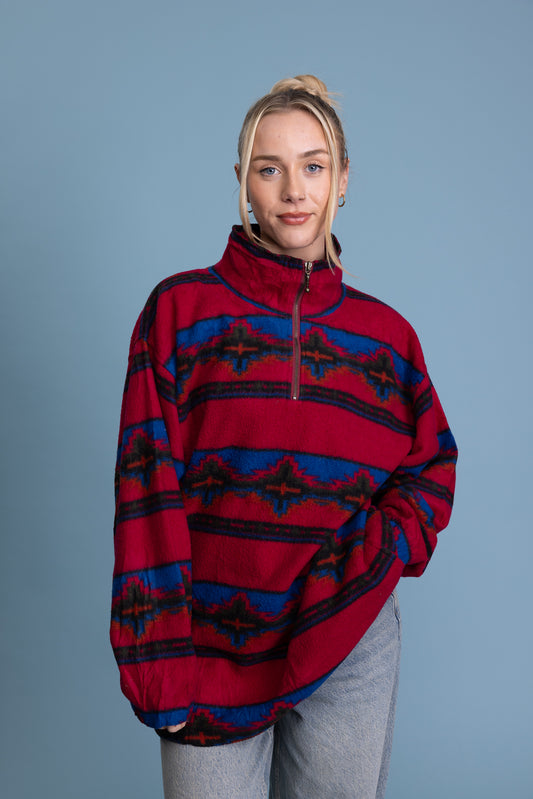 90's Aztec Fleece M/L