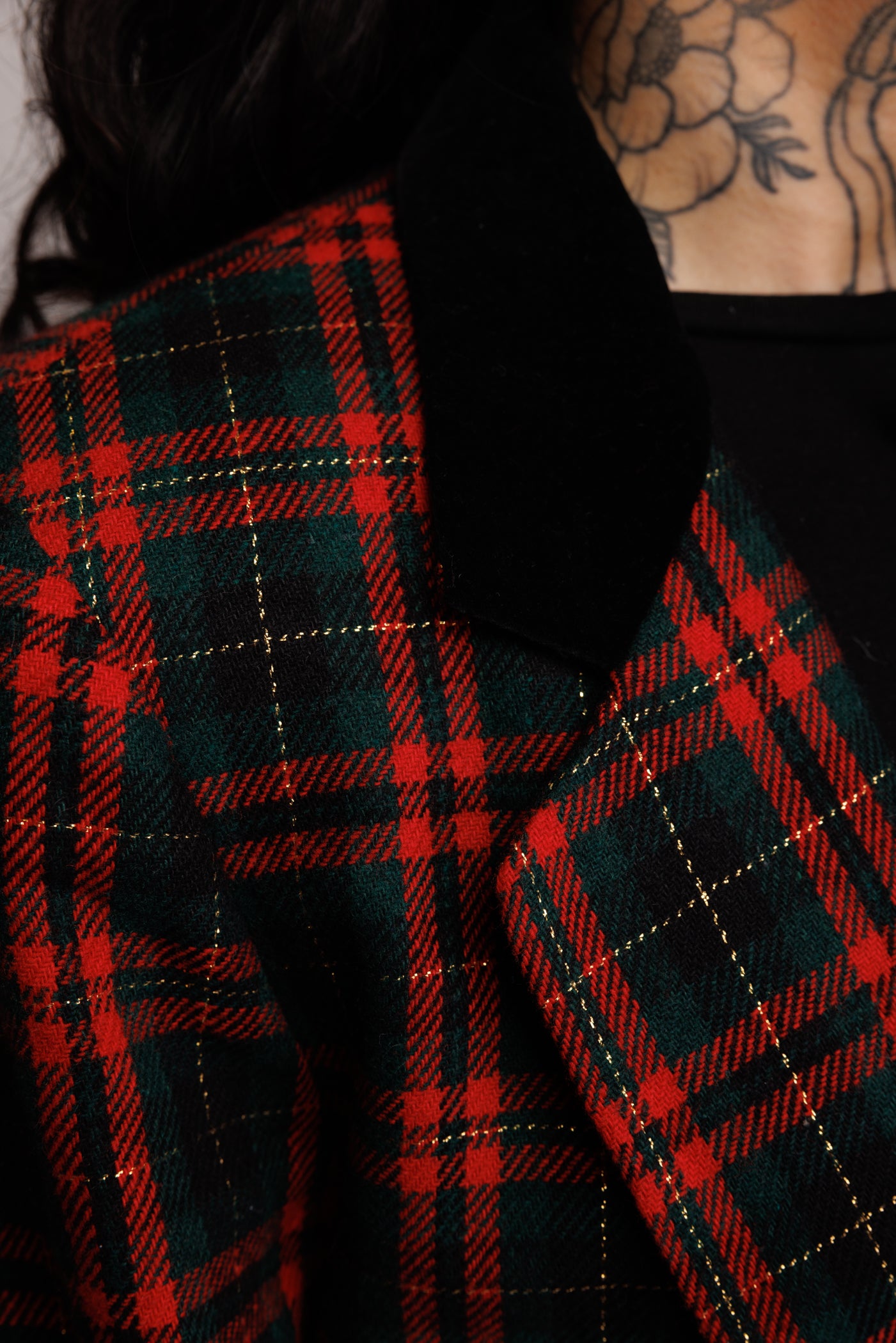 90's Tartan Blazer M/L
