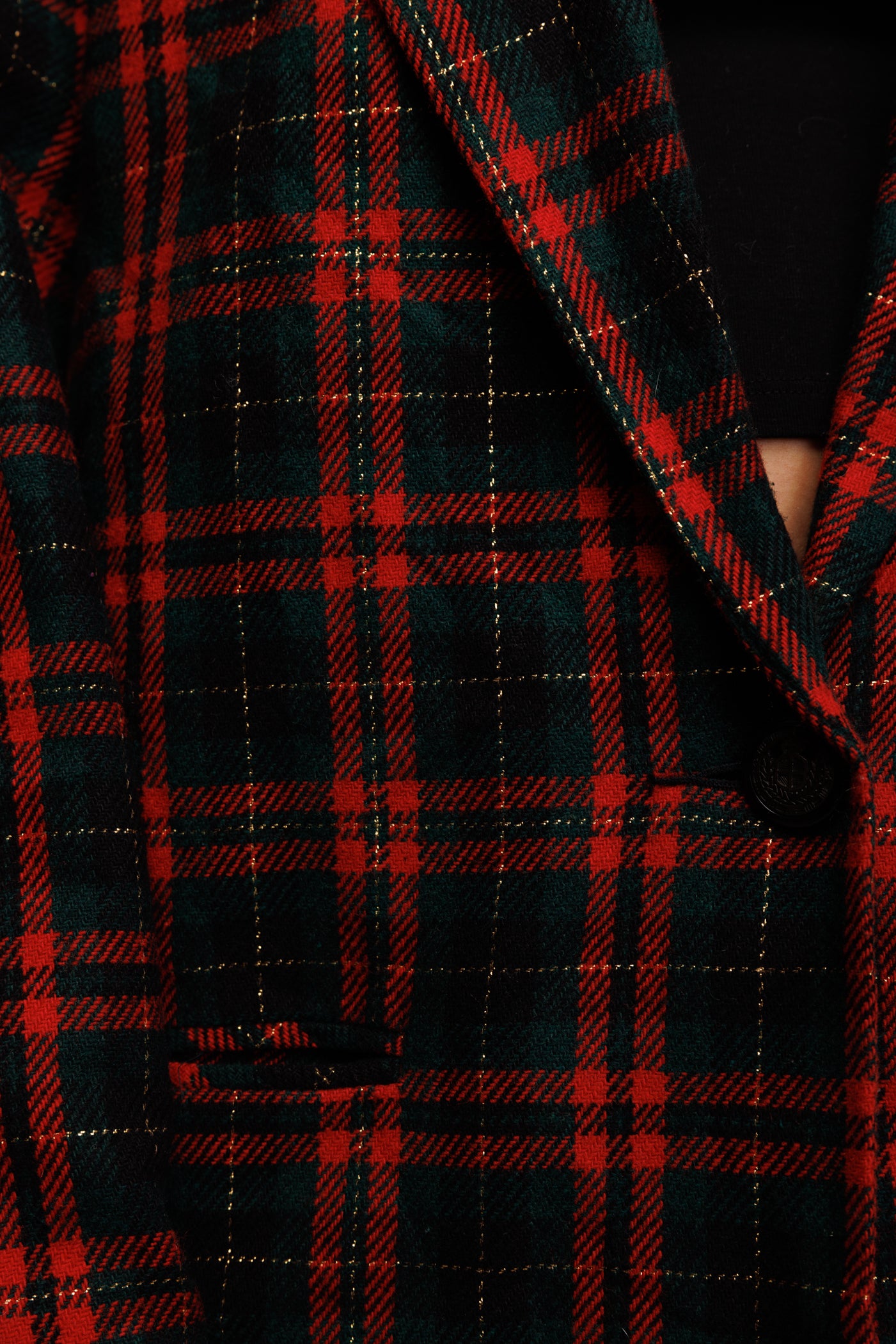 90's Tartan Blazer M/L