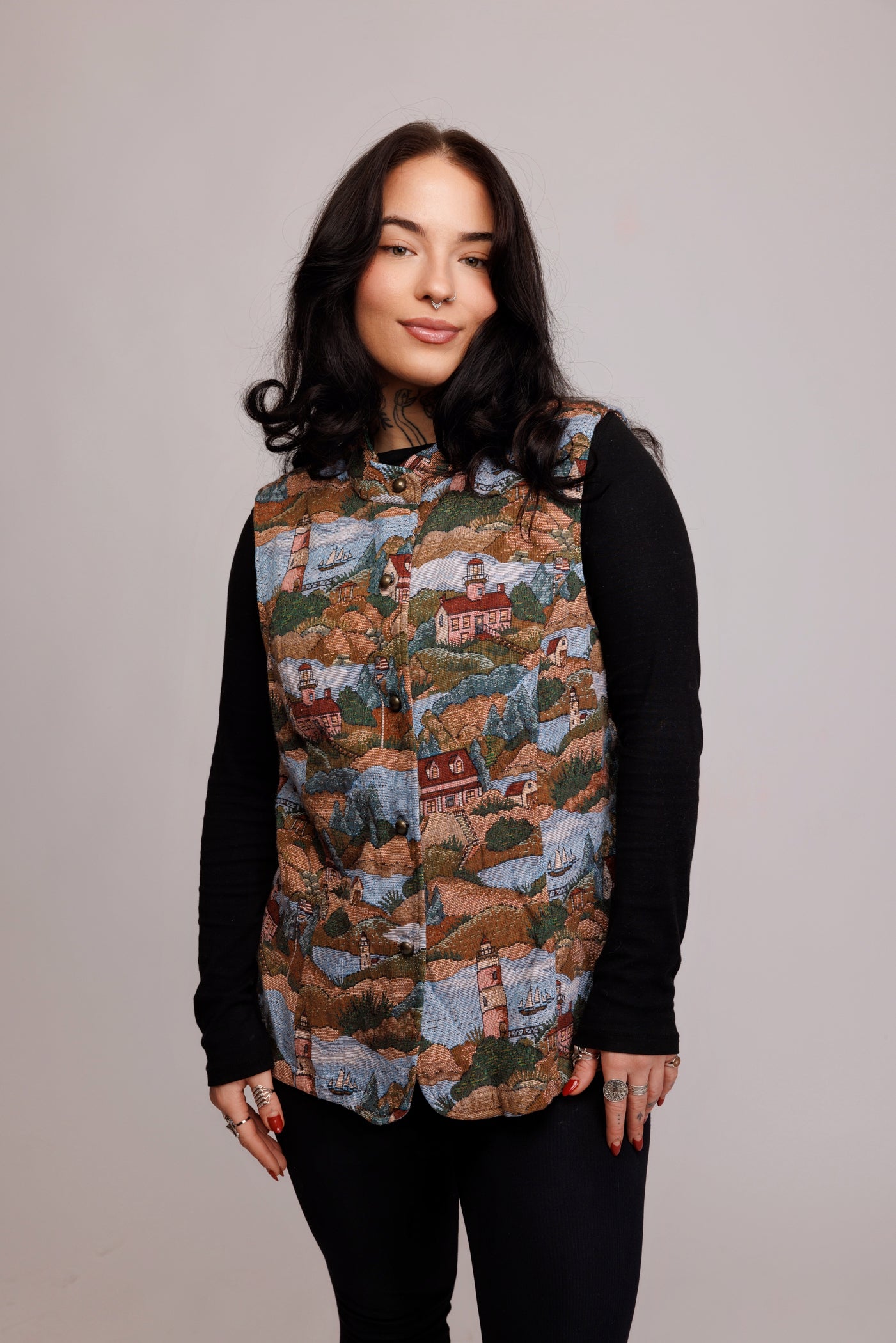 80's Tapestrey Vest M/L
