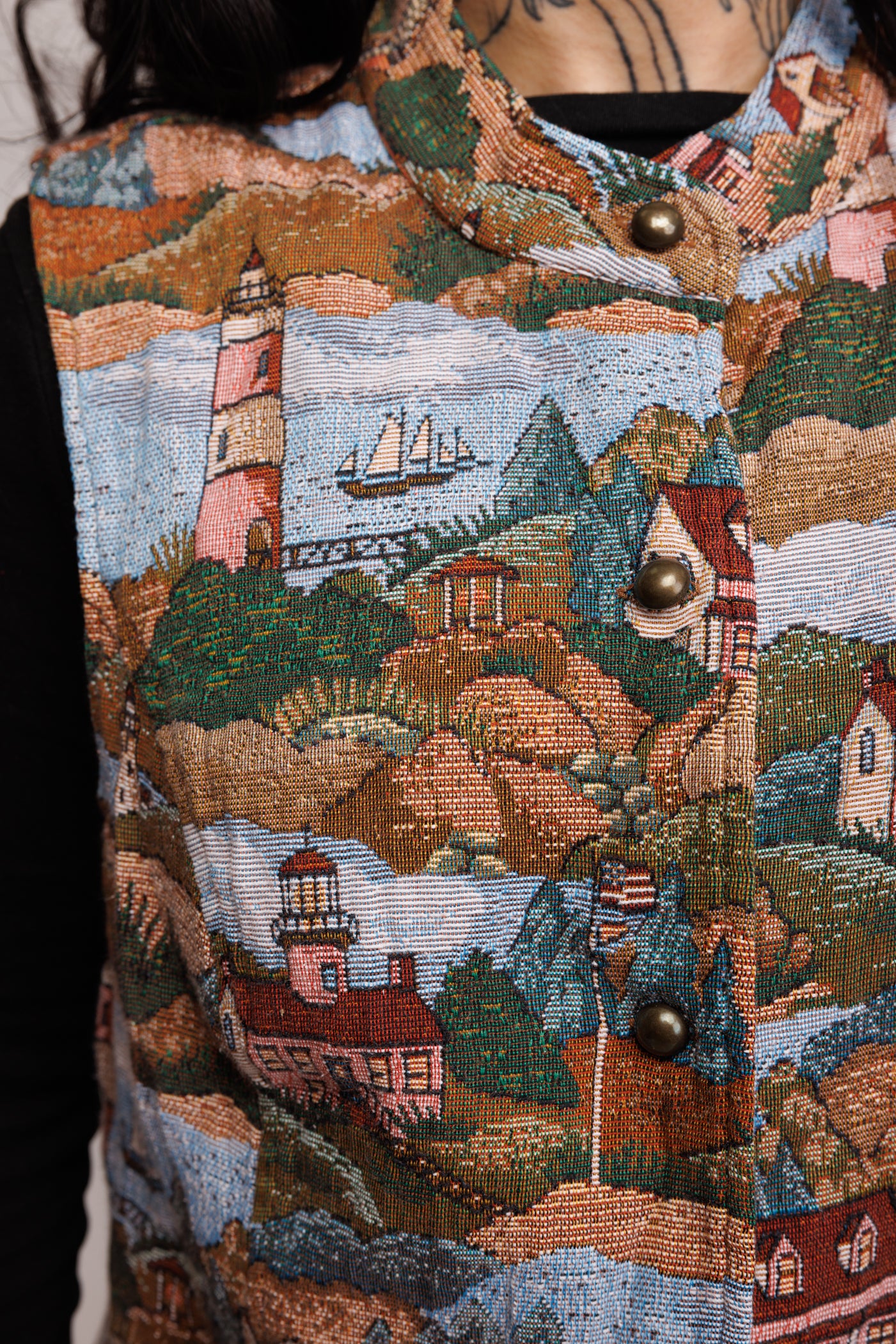 80's Tapestrey Vest M/L
