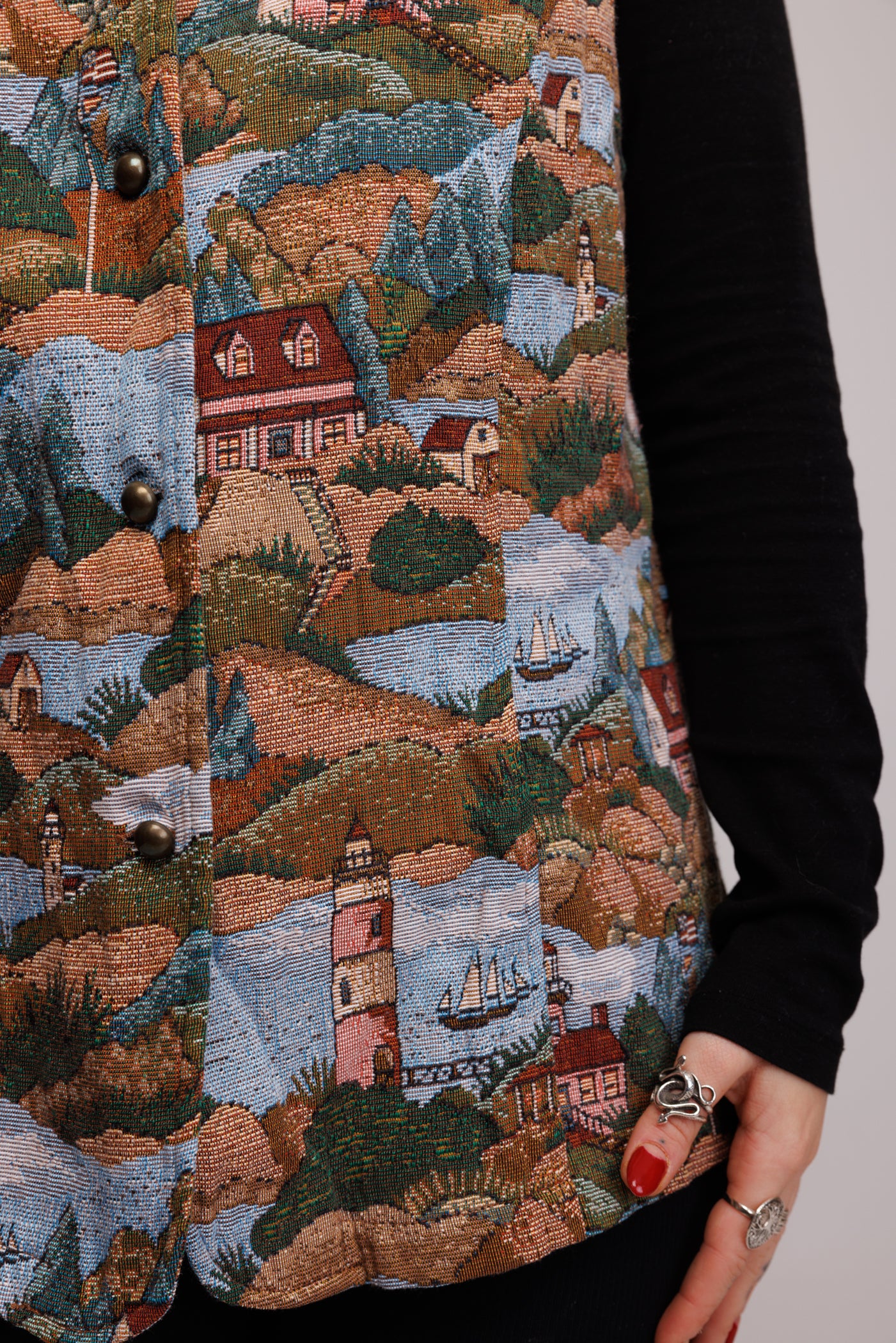 80's Tapestrey Vest M/L