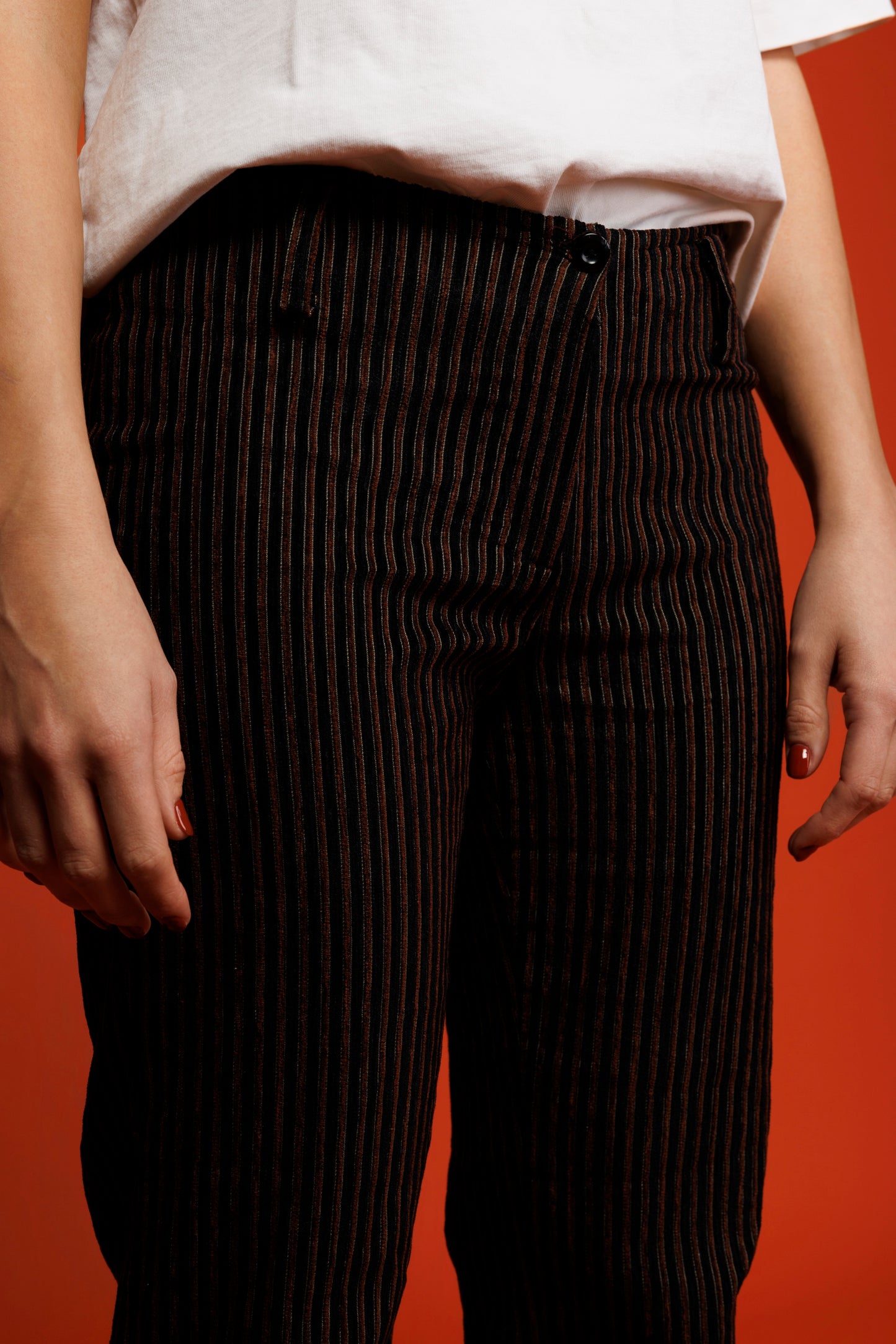 90's Bianca Pinstriped Flares S