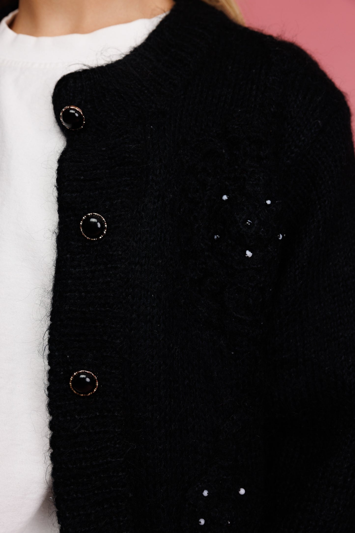 80's Angora Cardigan S/M