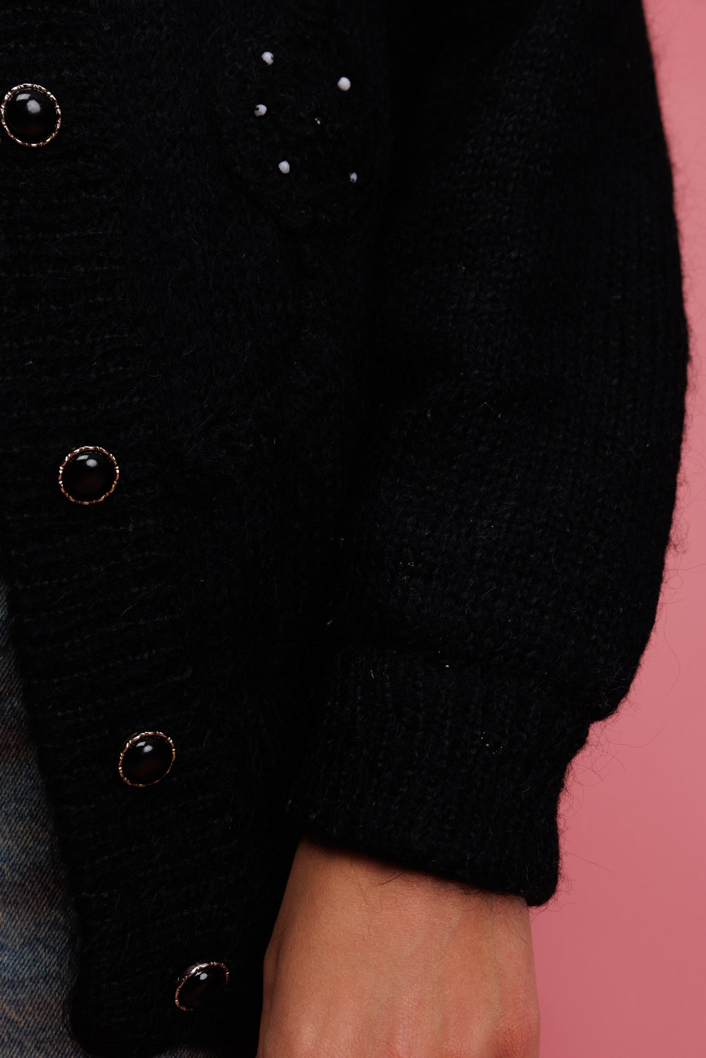 80's Angora Cardigan S/M