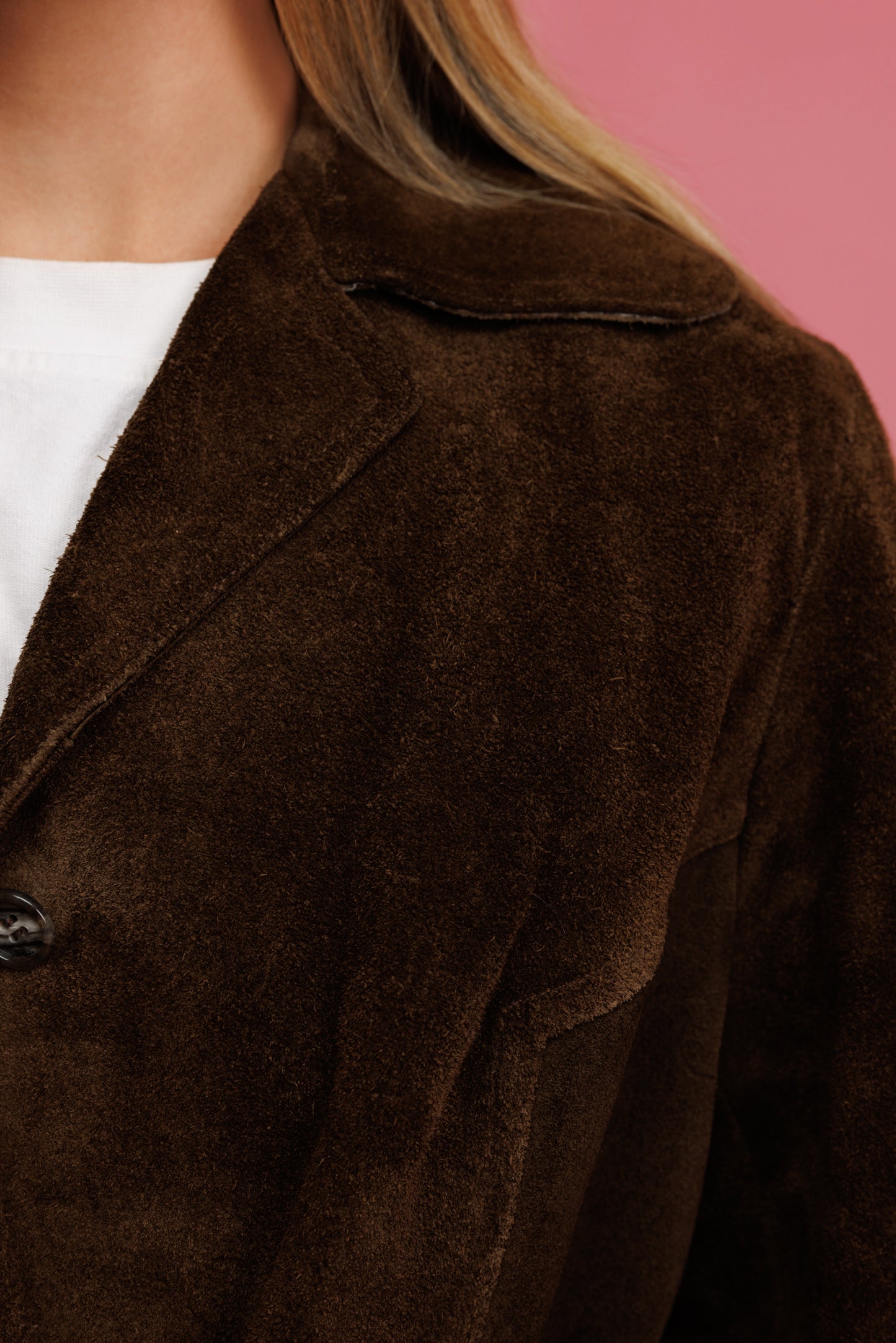 1970's Chocolate Suede Jacket M