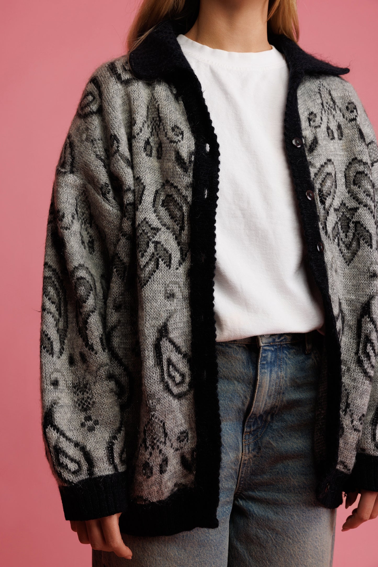 80's Paisley Cardi- Coat M/L