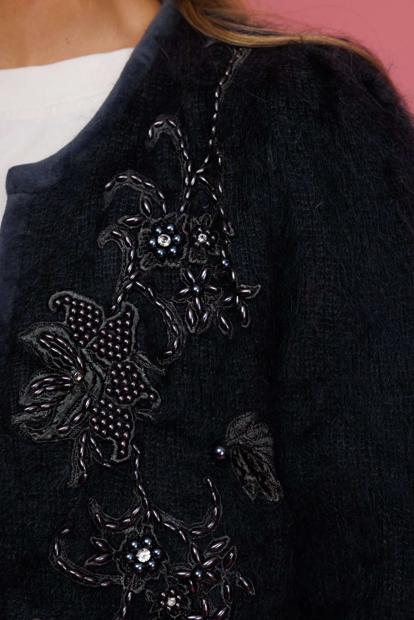 70's Mohair Cardigan S/M
