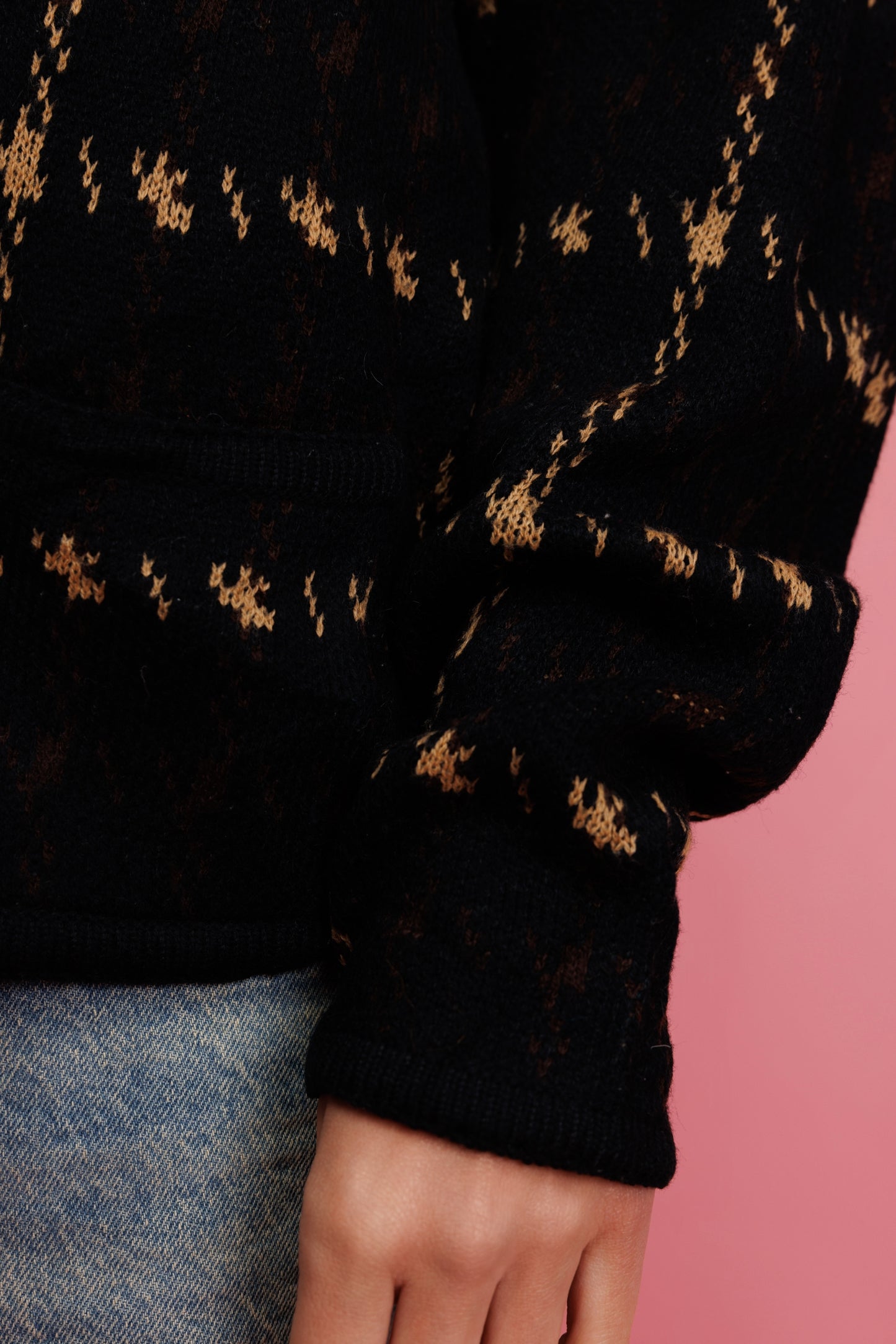 90's Check Cardigan M